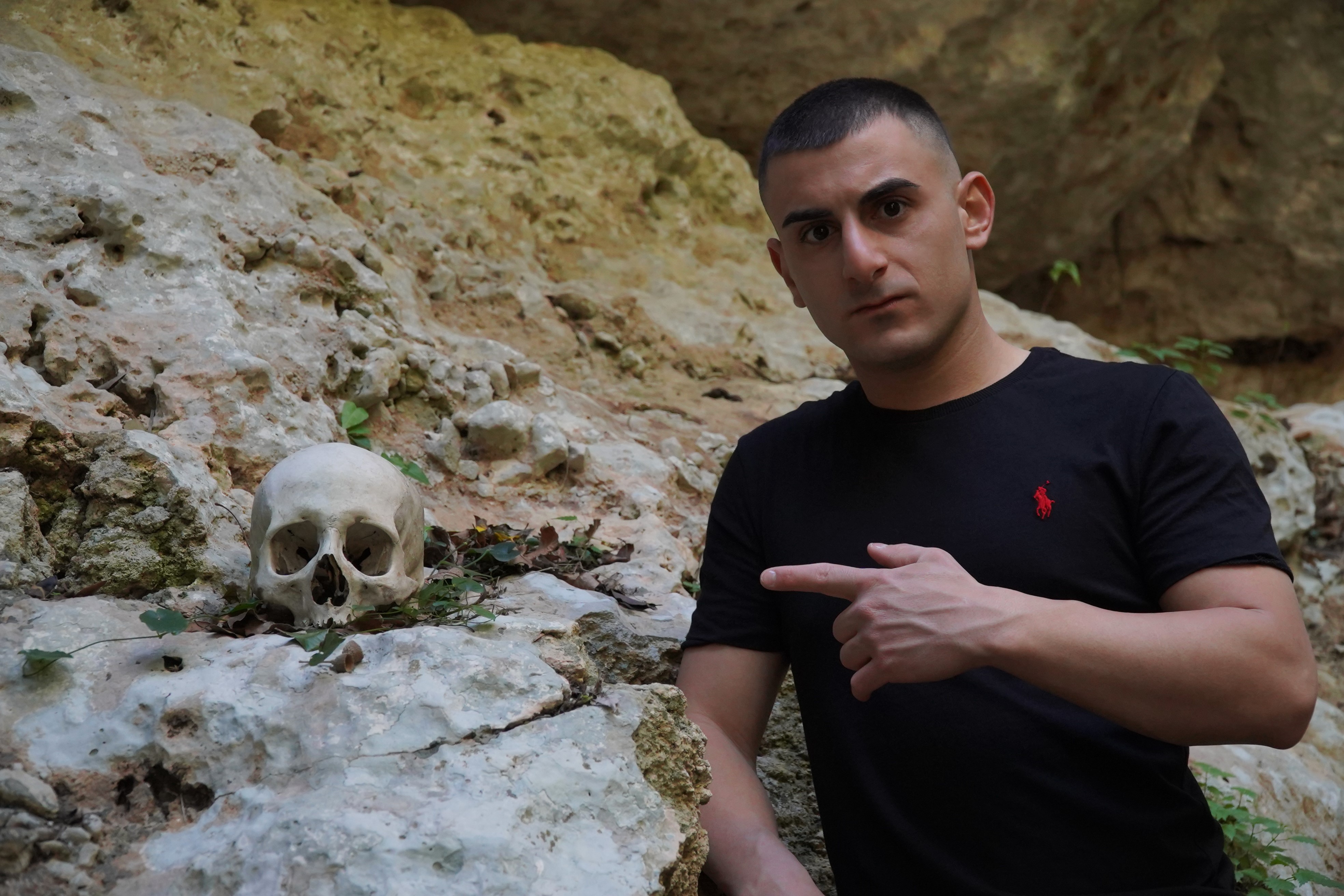 Un cranio umano, databile ipoteticamente tra il XIII e il VII secolo a.C., scoperto a Pantalica