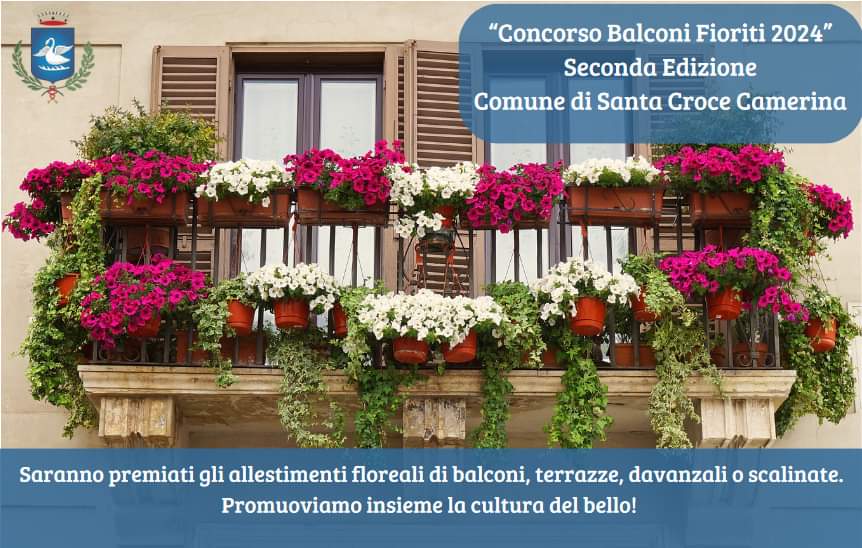 A Santa Croce al via la seconda edizione del concorso “Balconi fioriti”