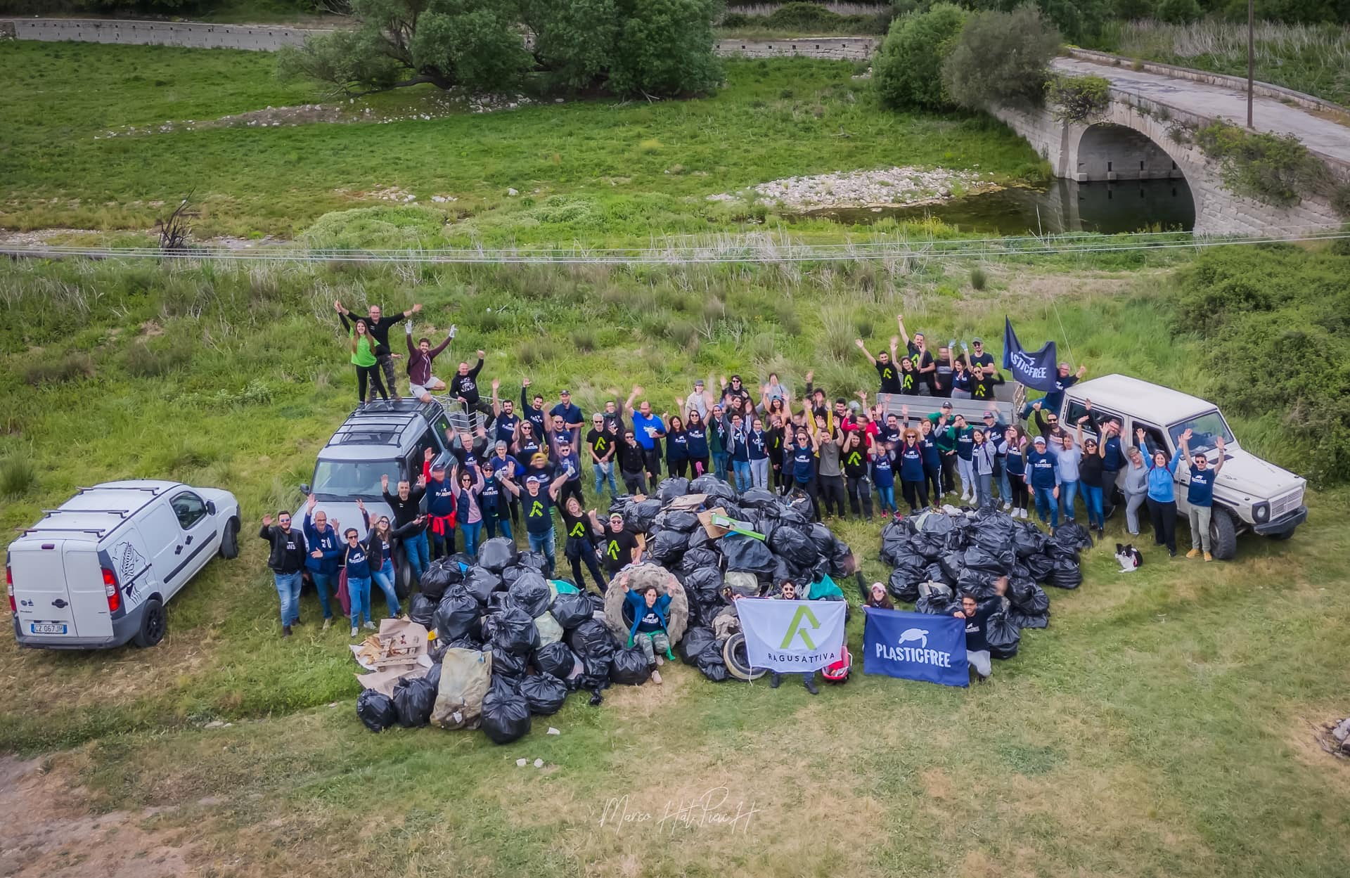 Giornata della Terra: volontari rimuovono 4000 kg di rifiuti alla Diga Santa Rosalia. Grazie