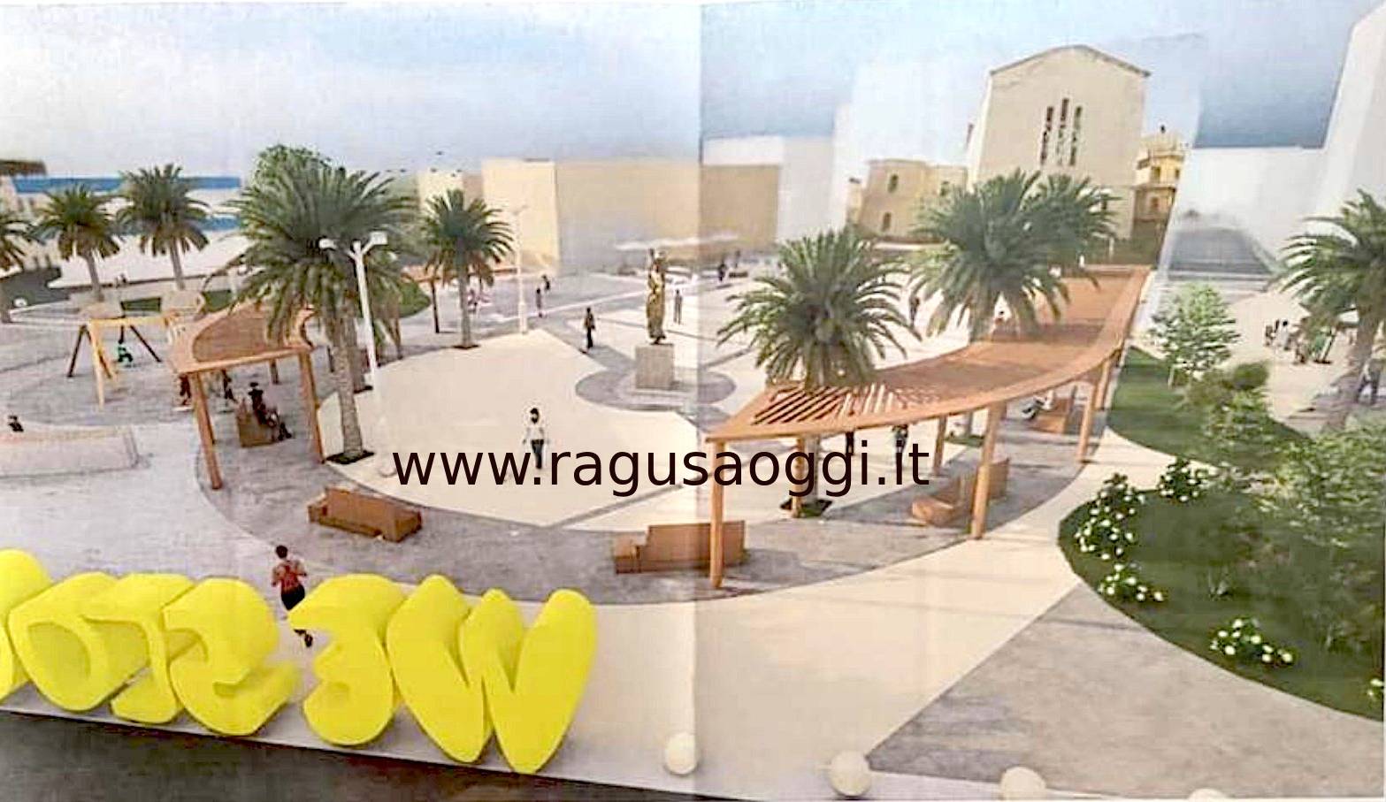 Così cambierà piazza Cavour a Scoglitti: progetto condiviso con la comunità