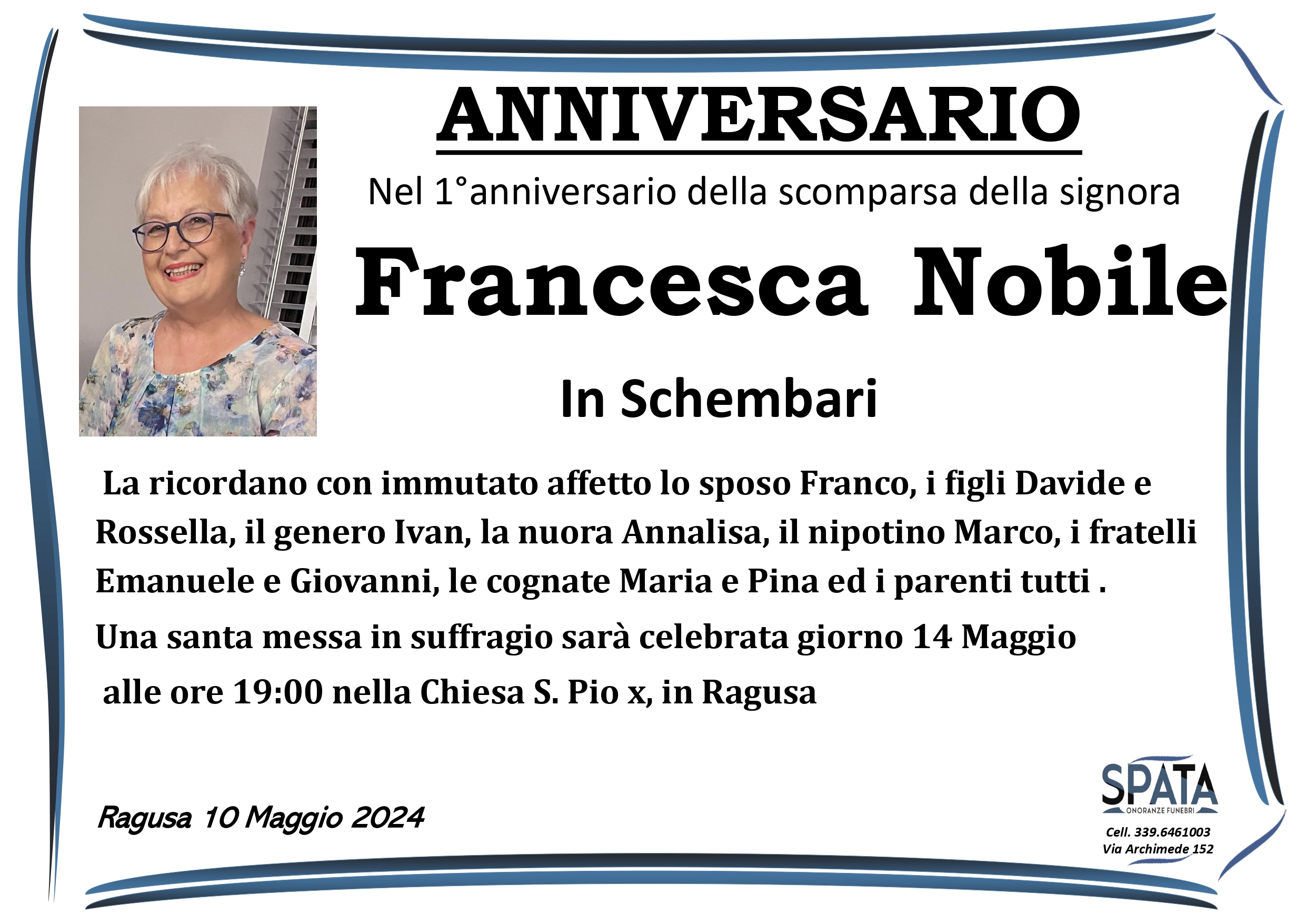 Anniversario: Francesca Nobile