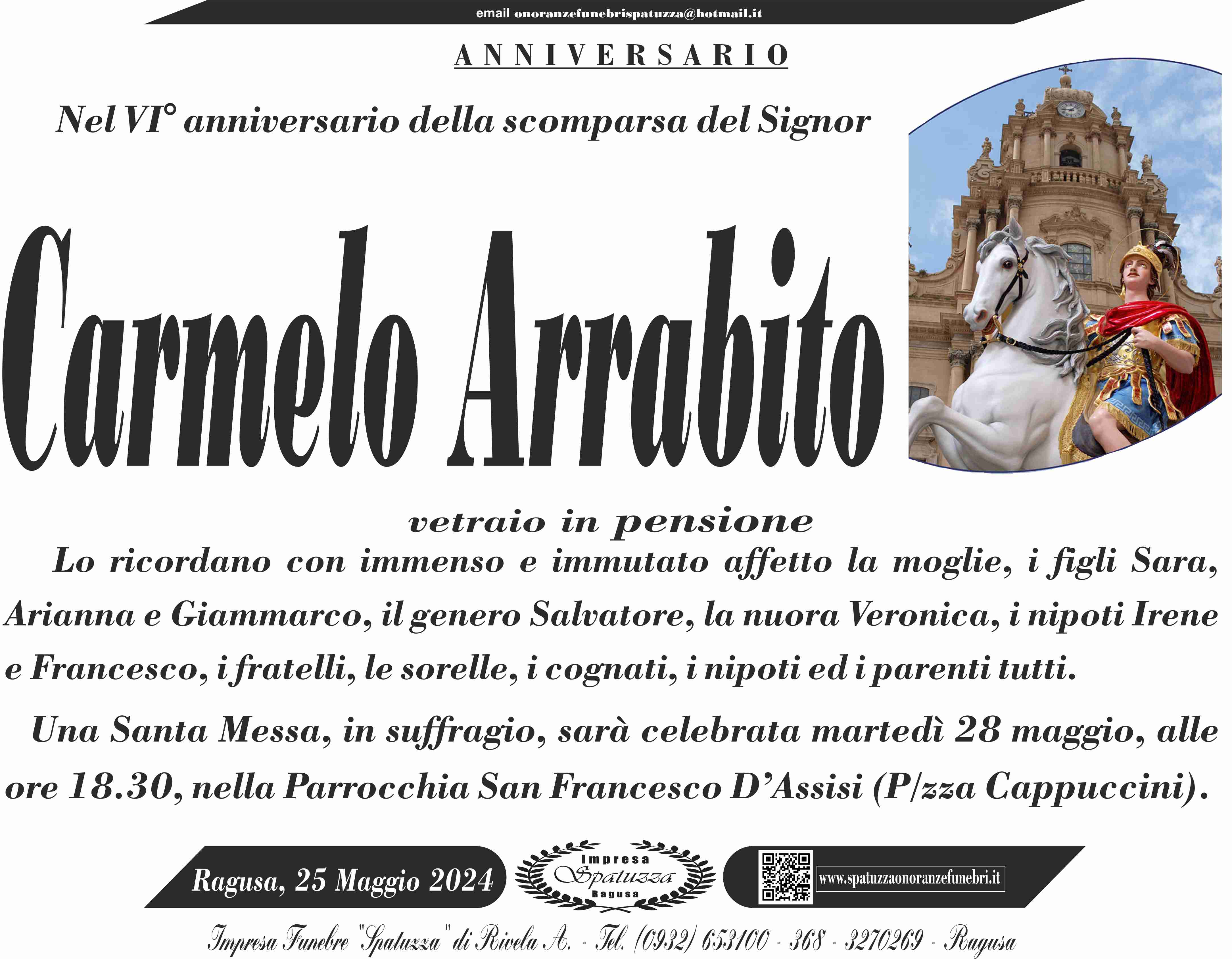 Anniversario: Carmelo Arrabito