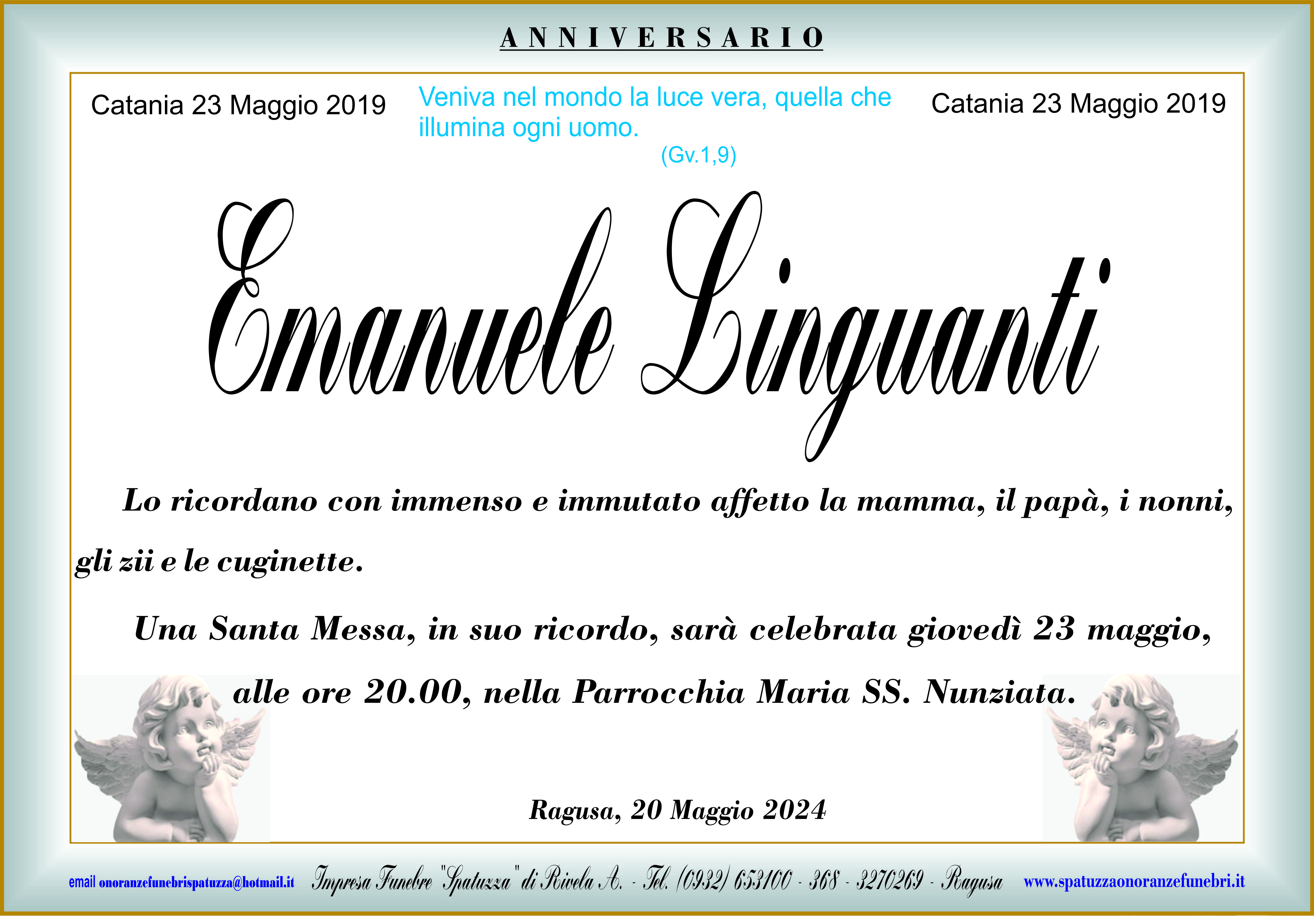 Anniversario: Emanuele Linguanti