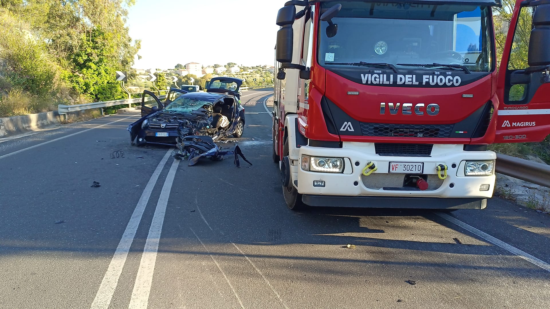 Incidente a Modica: tre i feriti. Chiusa per qualche ora la Statale 194 Ragusana