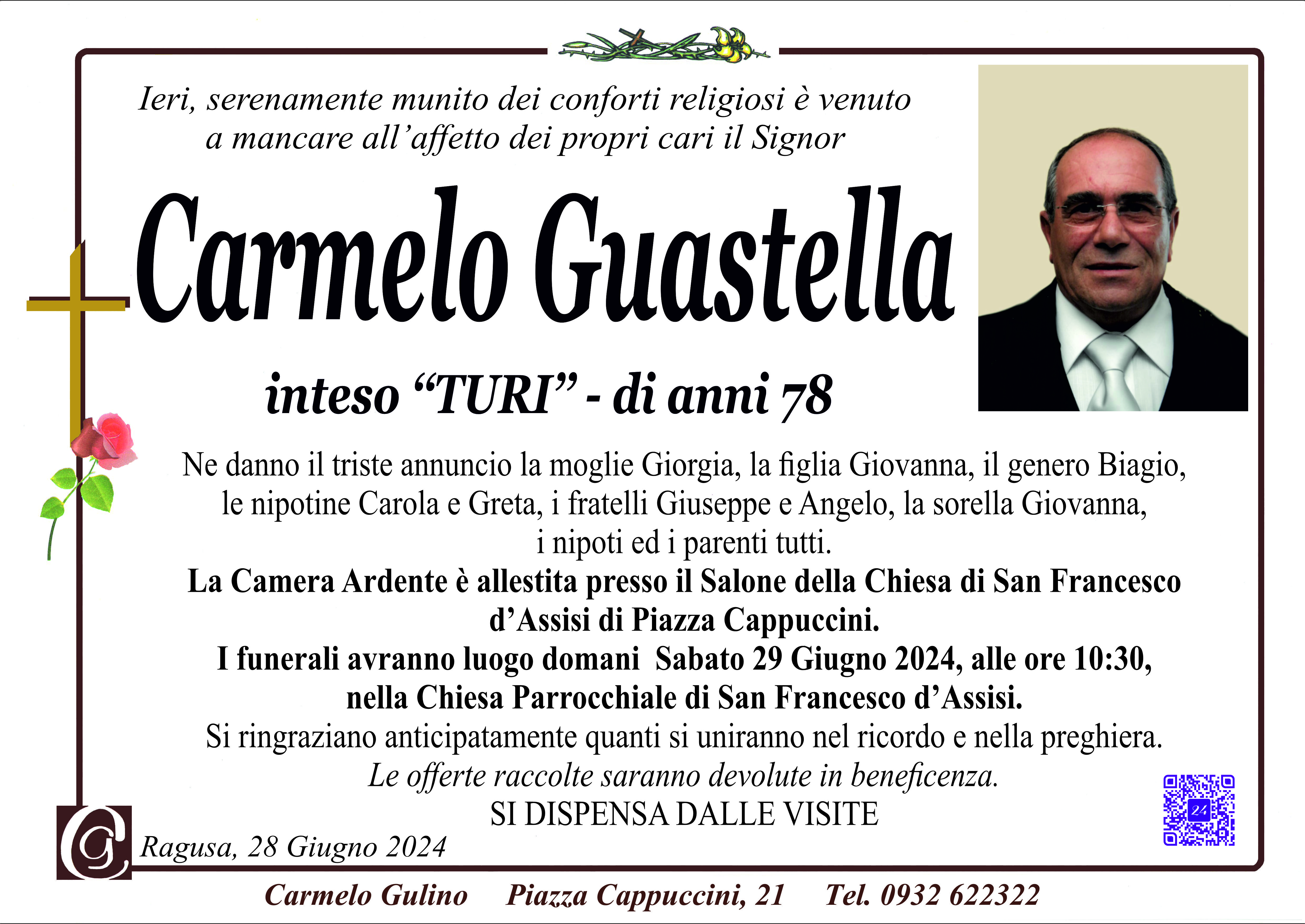 Necrologi: Carmelo Guastella