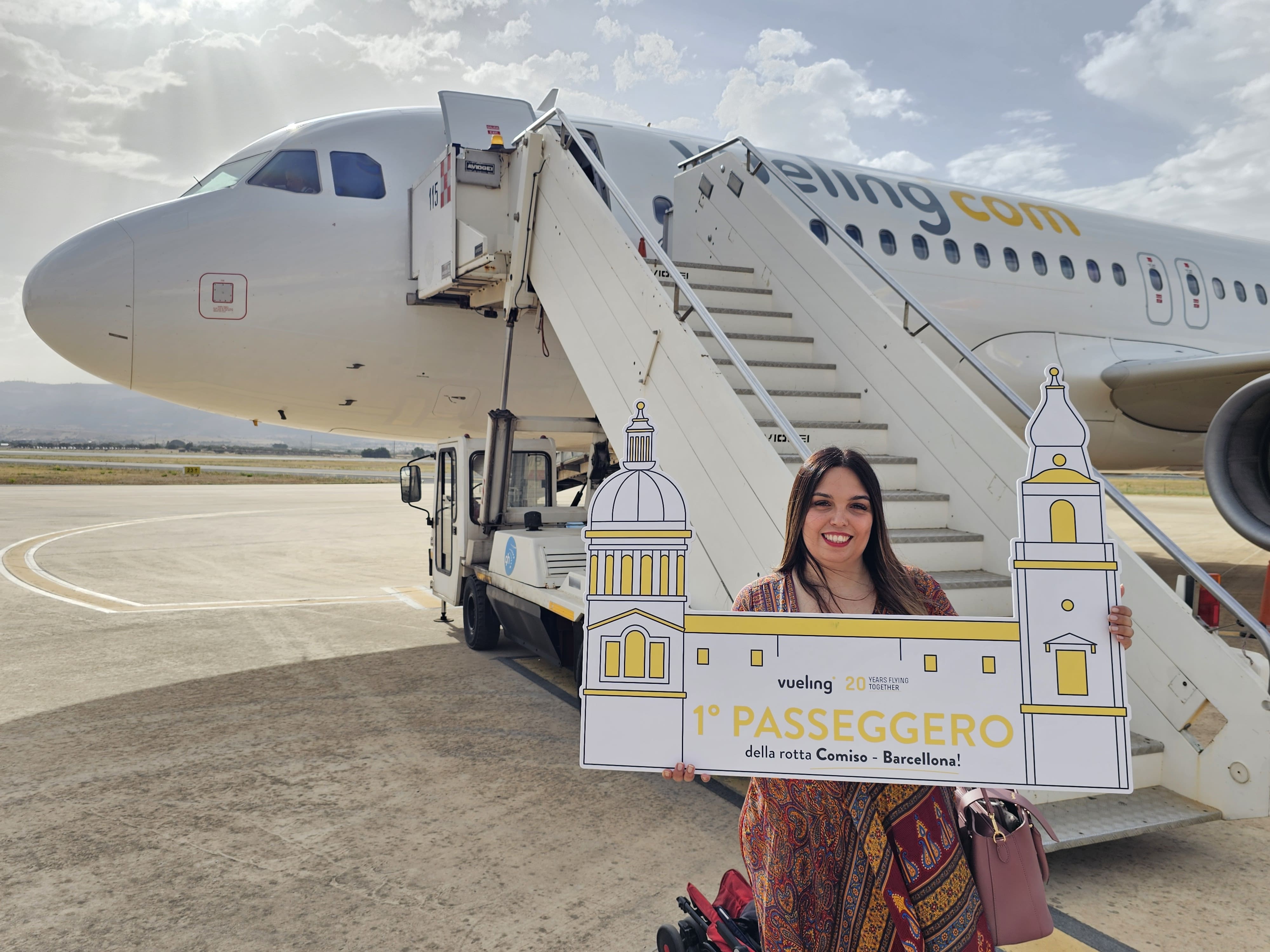 Ecco il primo passeggero “certificato” del volo Comiso-Barcellona