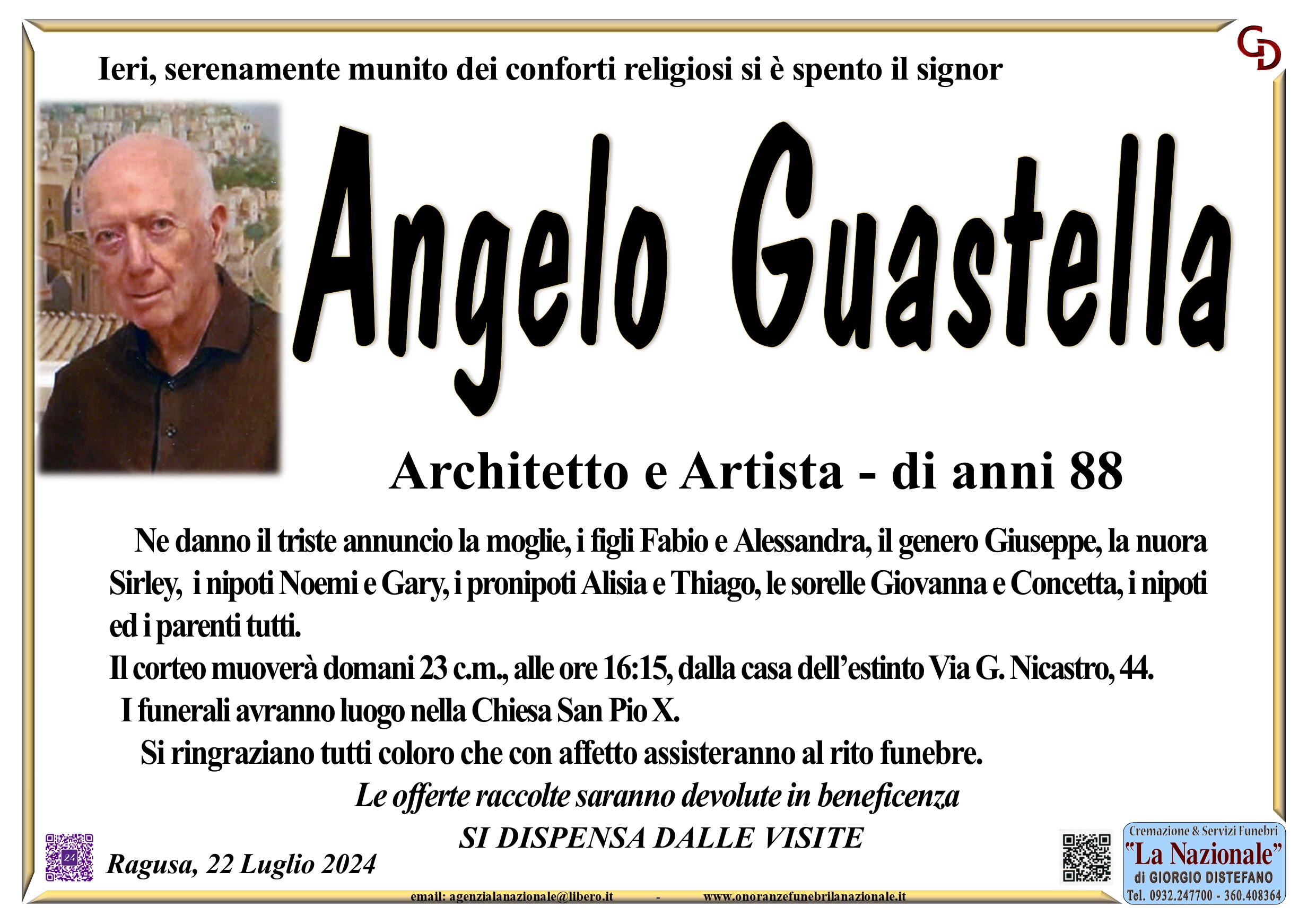 Necrologi: Angelo Guastella