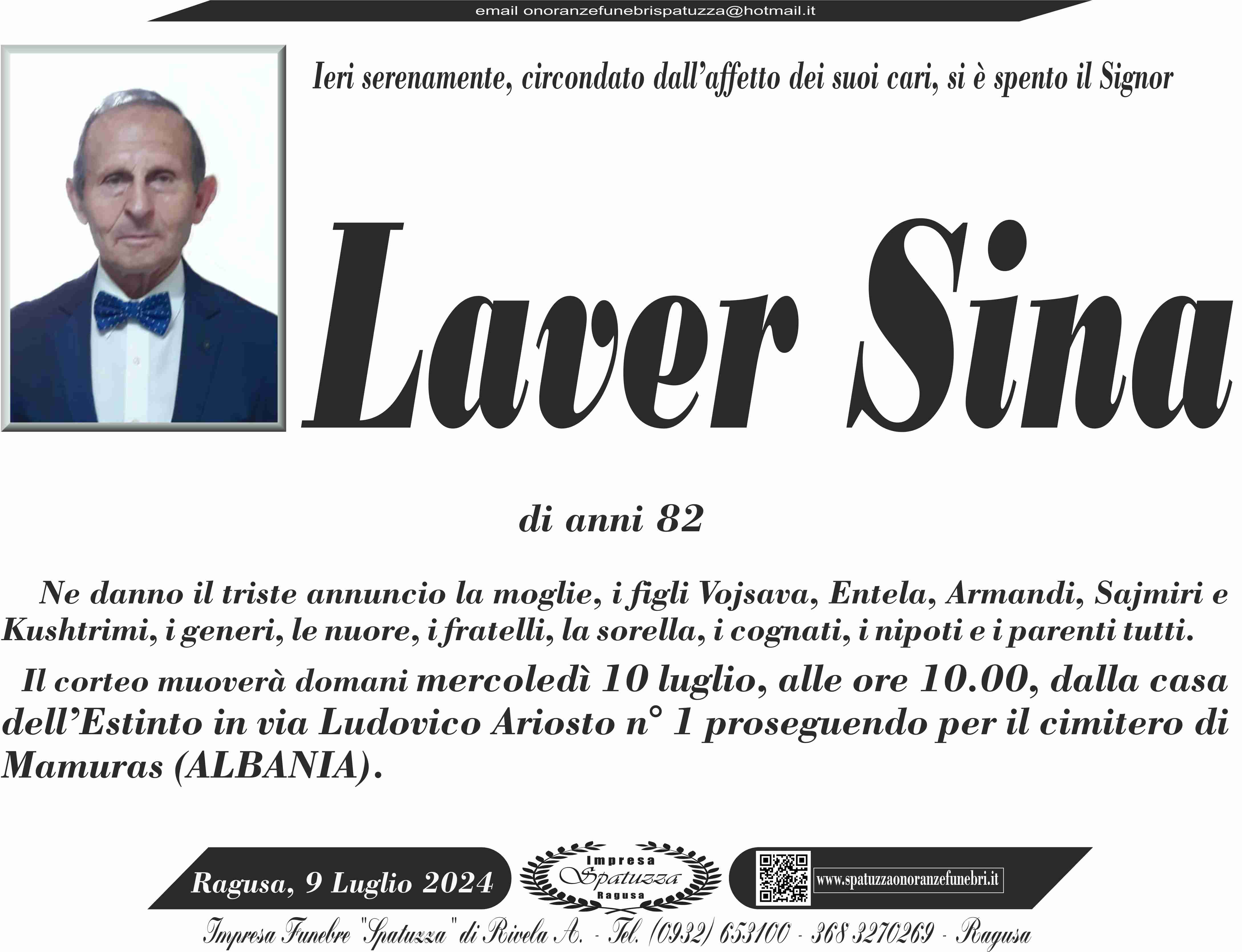 Necrologi: Laver Sina