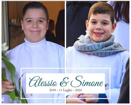 Alessio e Simone D’Antonio. Cinque anni fa la tragedia dei due cuginetti travolti e uccisi da un suv