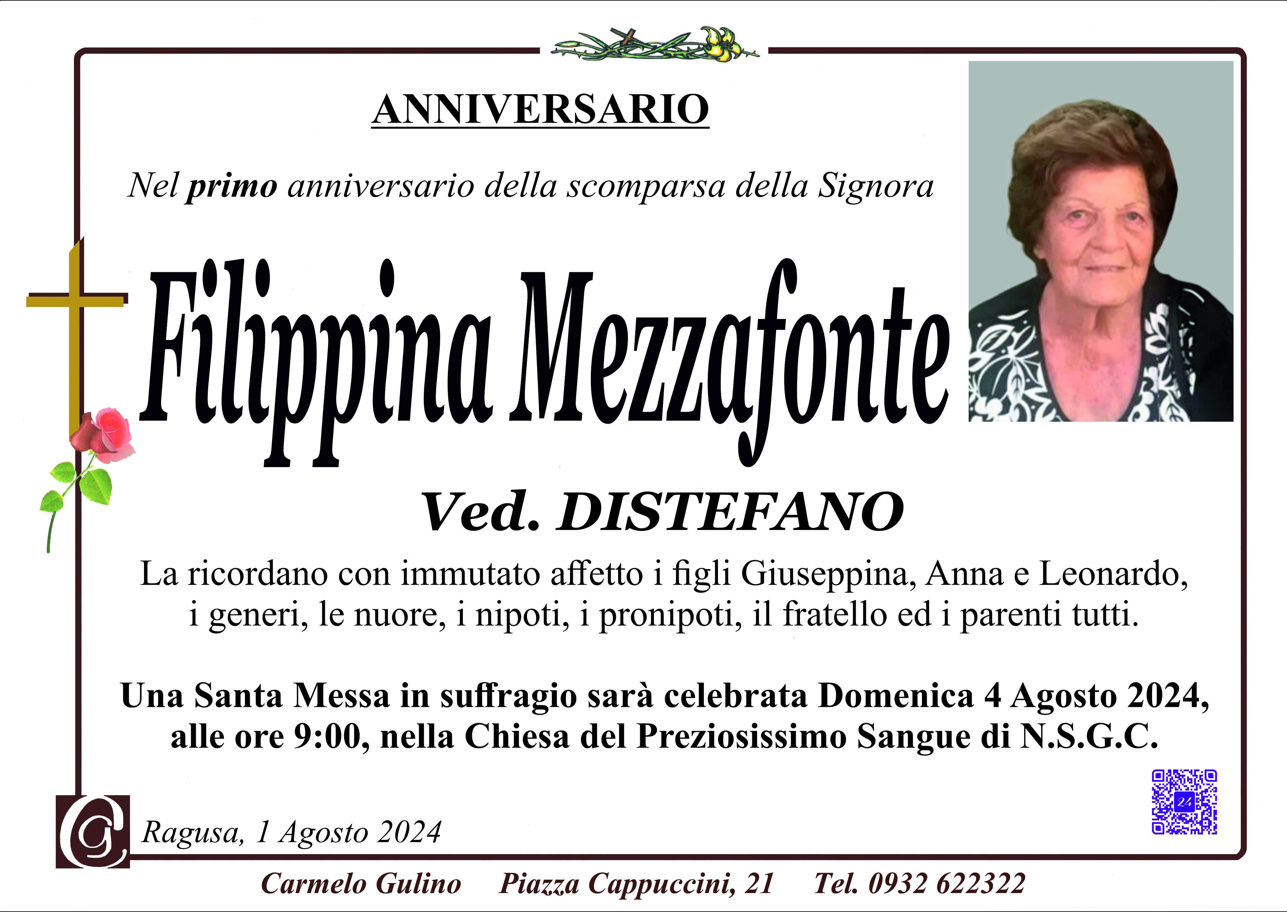 Anniversario: Filippina Mezzafonte