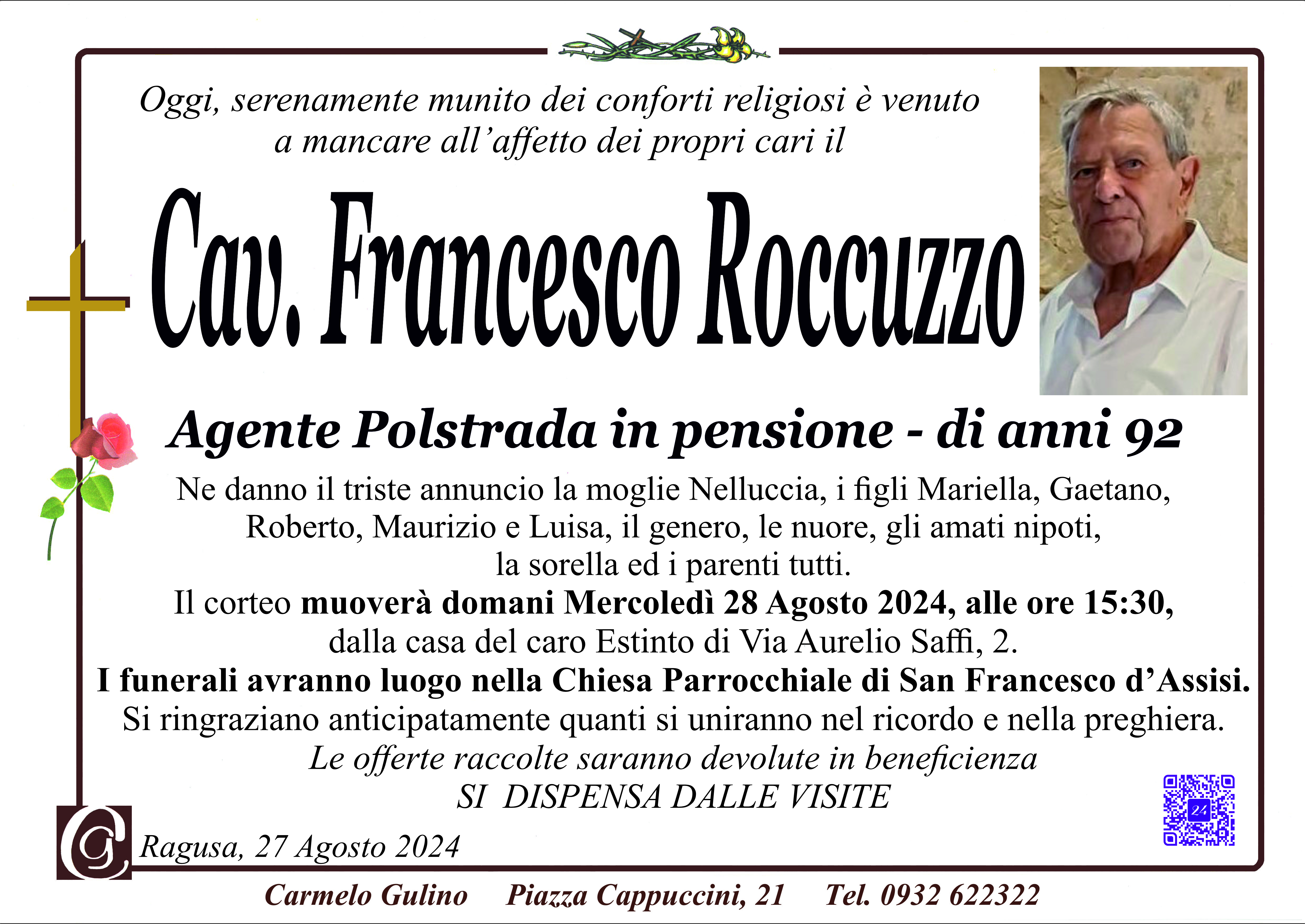 Necrologi: Francesco Roccuzzo