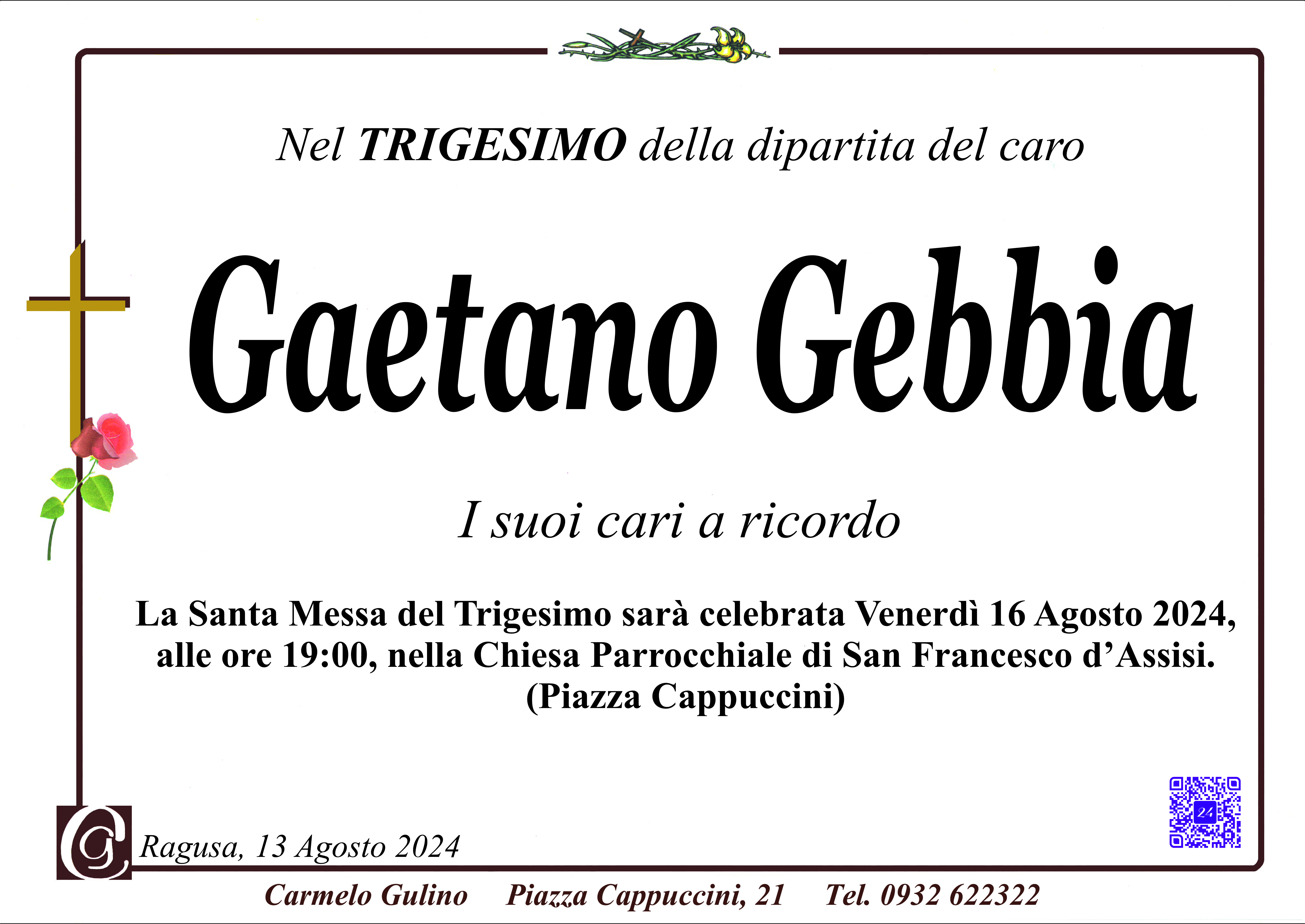 Anniversario: Gaetano Gebbia