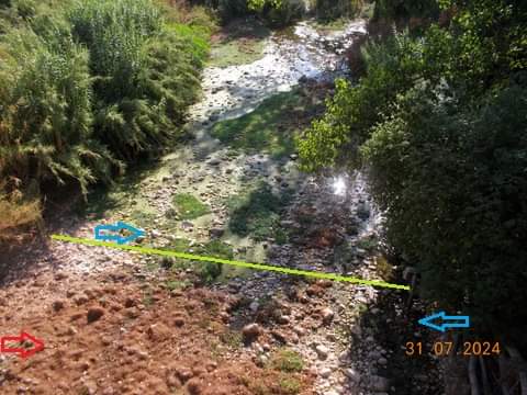 In secca parte dell’Irminio: foto drammatica postata dall’ambientalista Duchi