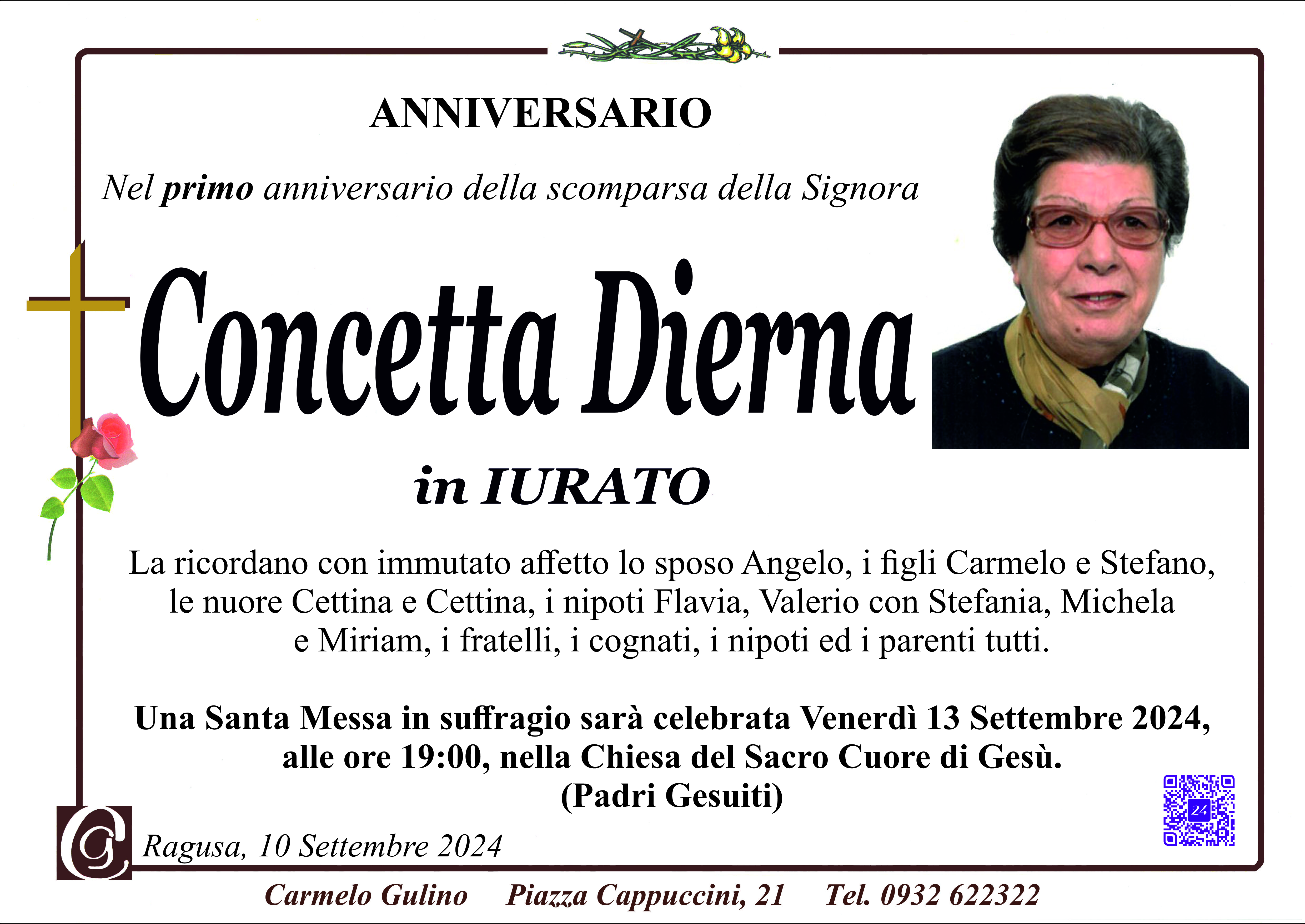 Anniversario: Concetta Dierna