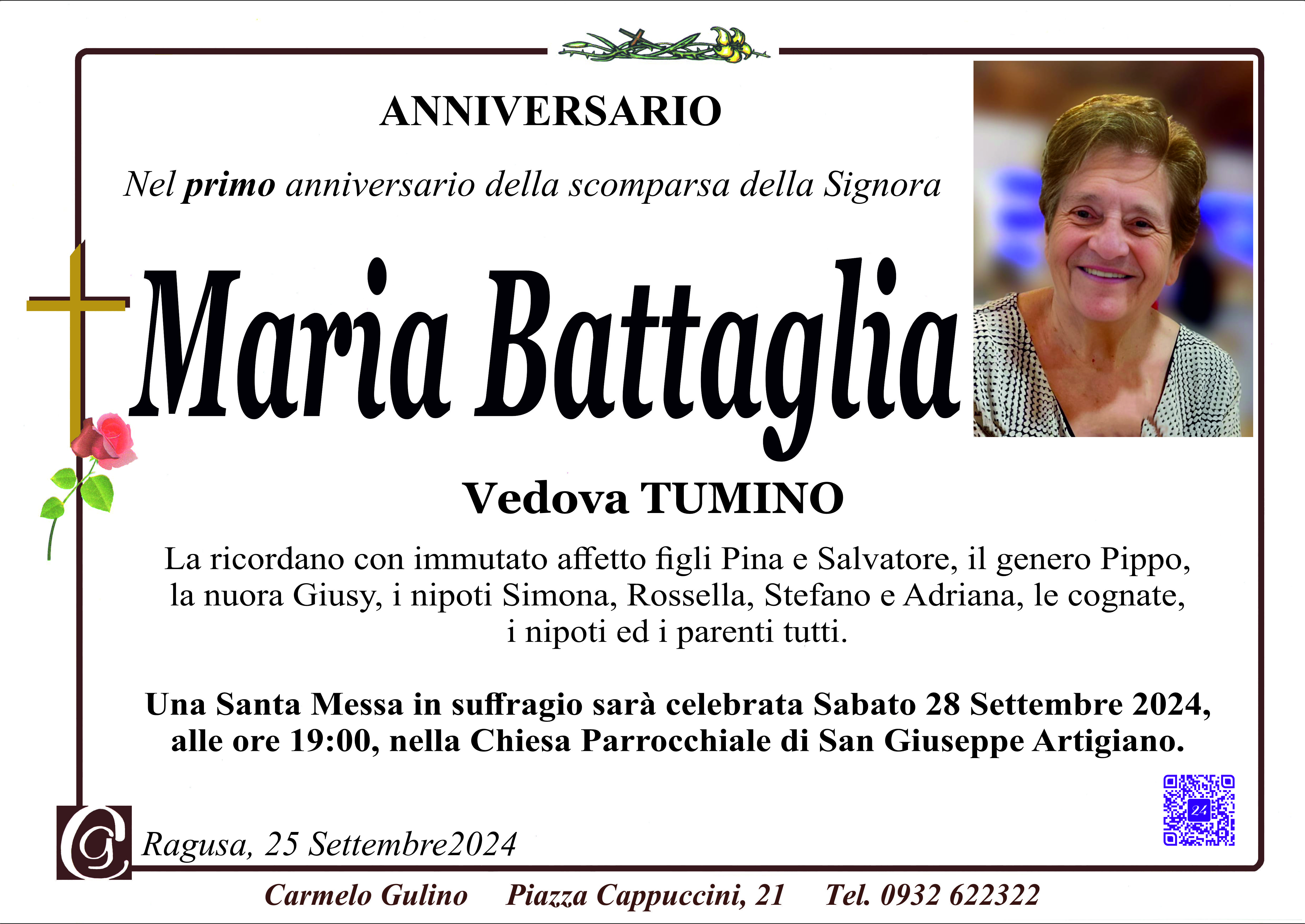 Anniversario: Maria Battaglia
