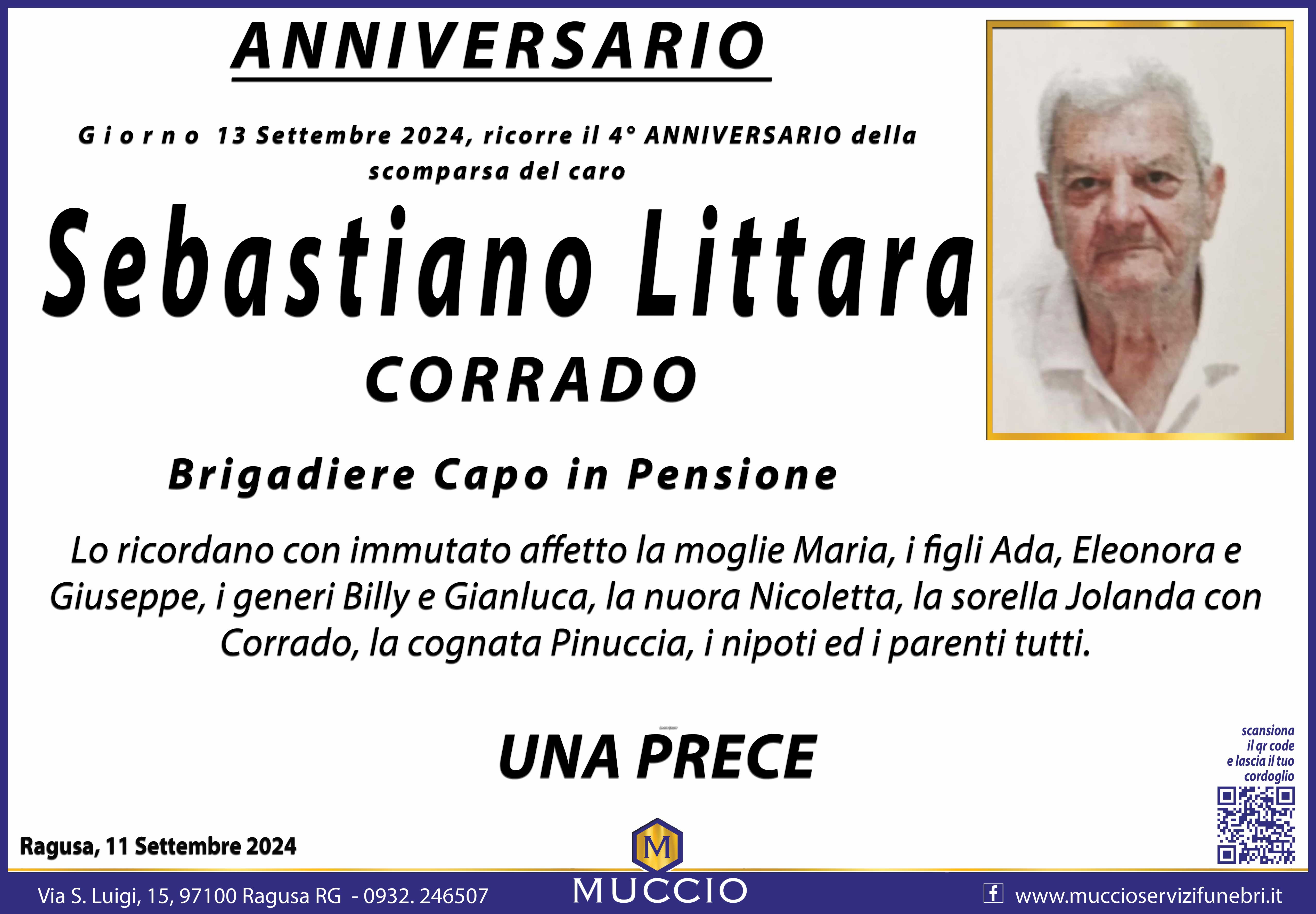 Necrologi: Sebastiano Littara