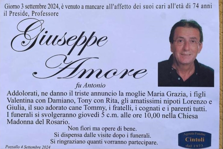 Pozzallo in lutto per la morte di Pinuccio Amore