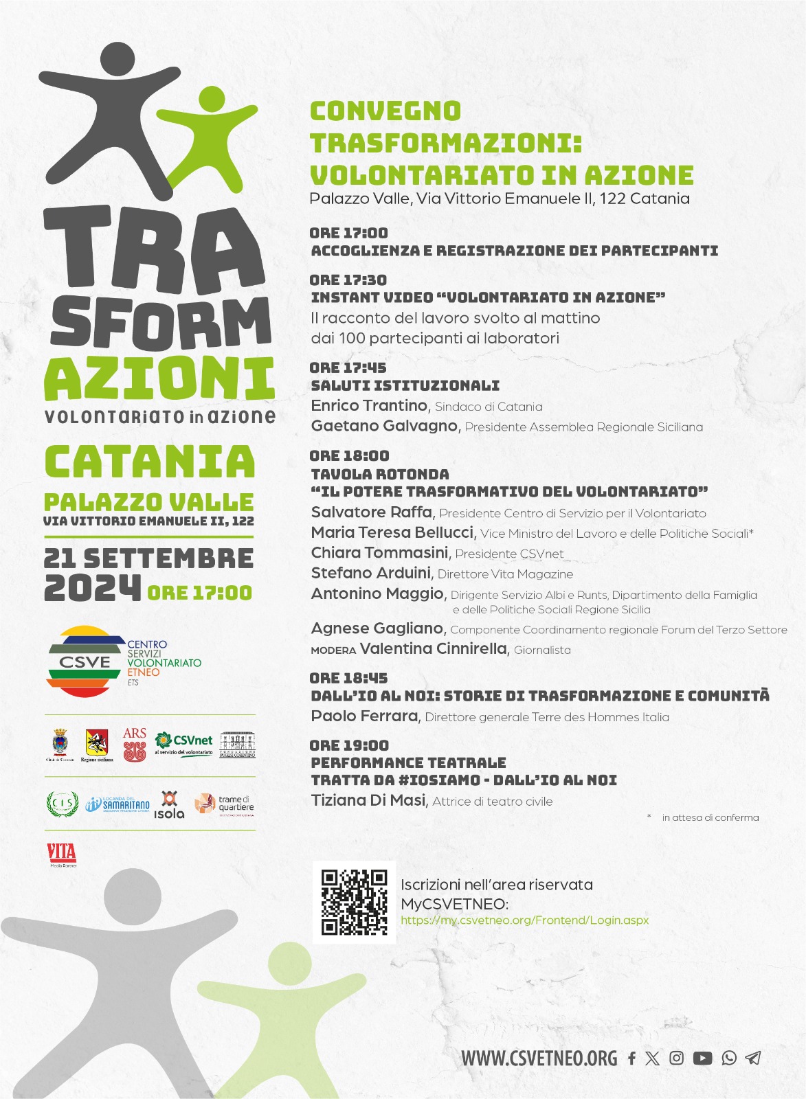 Trasformazioni, Volontariato In Azione: evento a Catania il 21 settembre 2024
