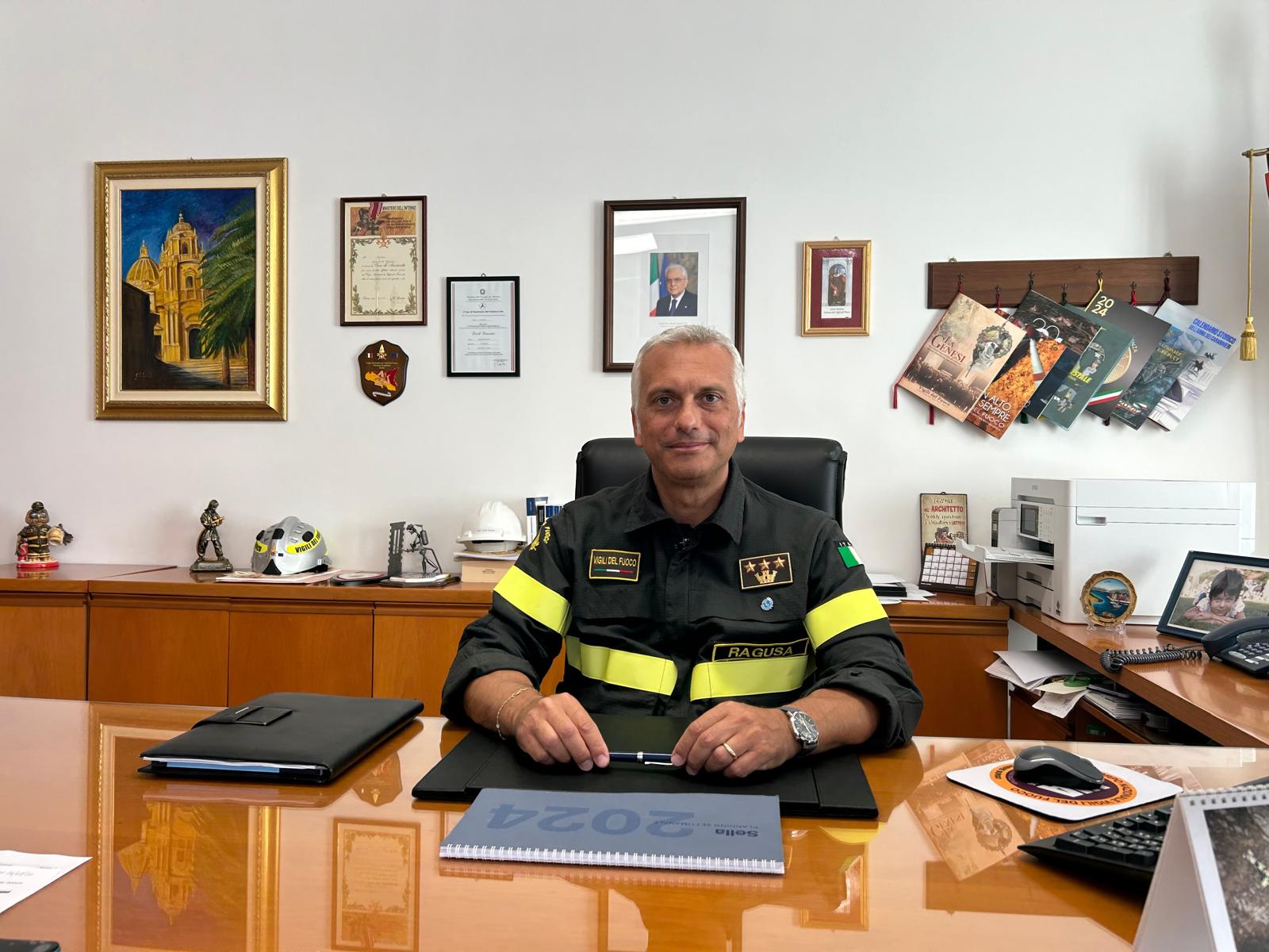Cambio ai vertici del Comando dei vigili del fuoco di Ragusa: al posto di Erich Granata arriva Augusto Alessio Fonti