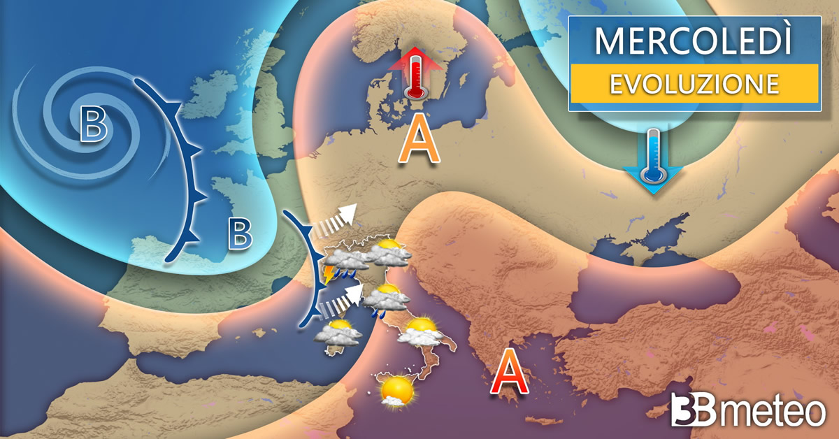 Meteo: breve ottobrata ma torna il maltempo, questa volta anche al Sud