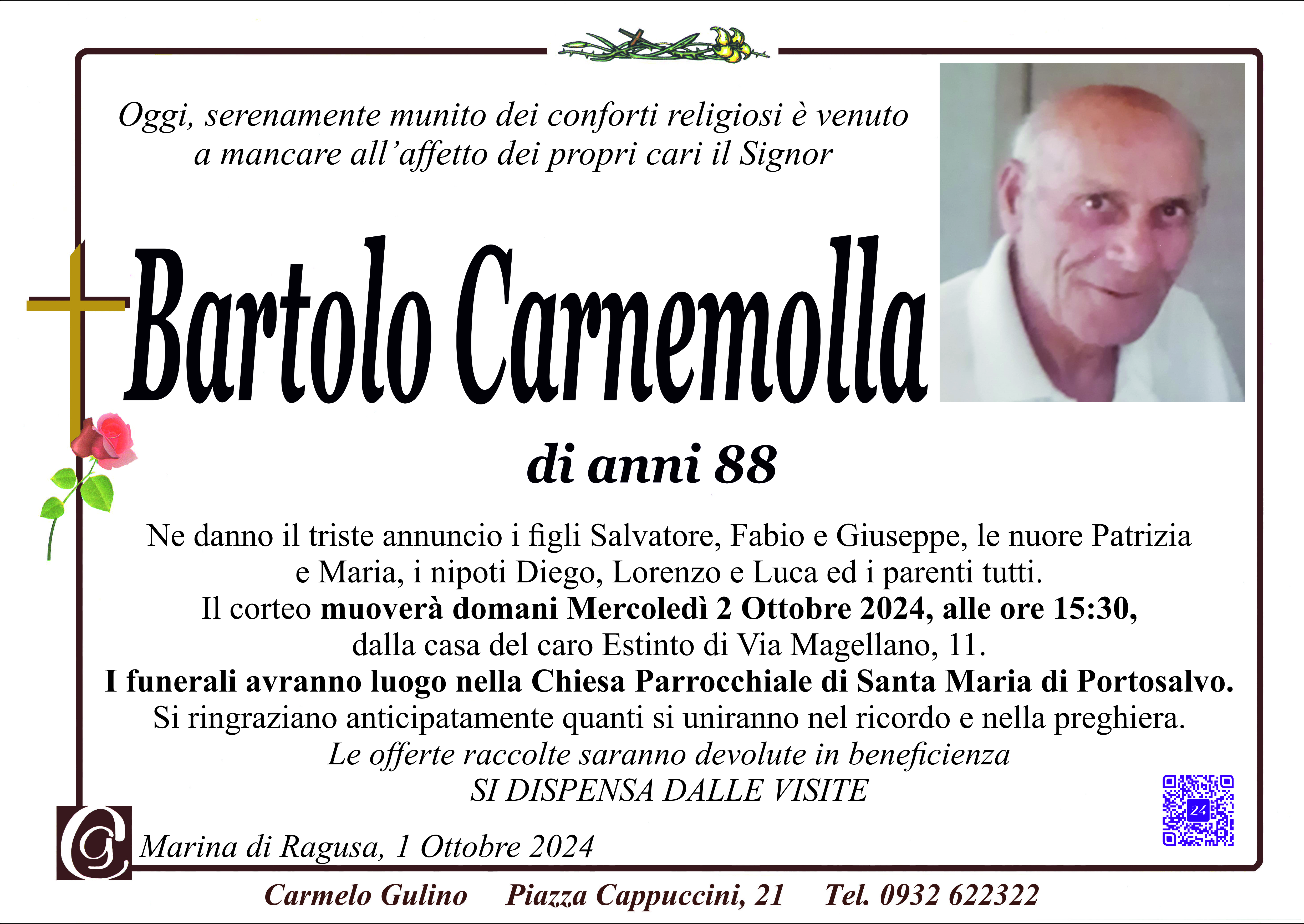 Necrologi: Bartolo Carnemolla