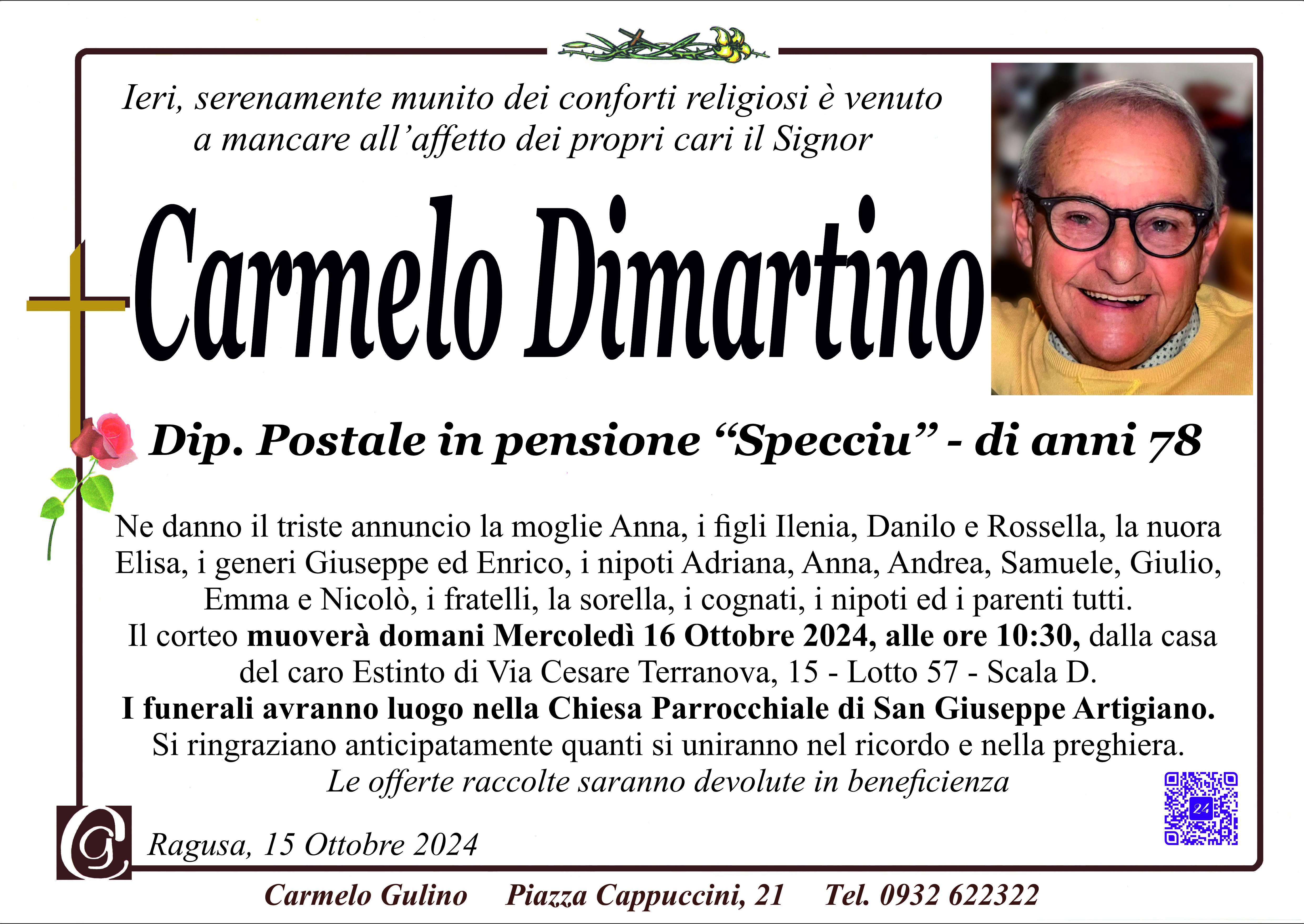 Necrologi: Carmelo Dimartino