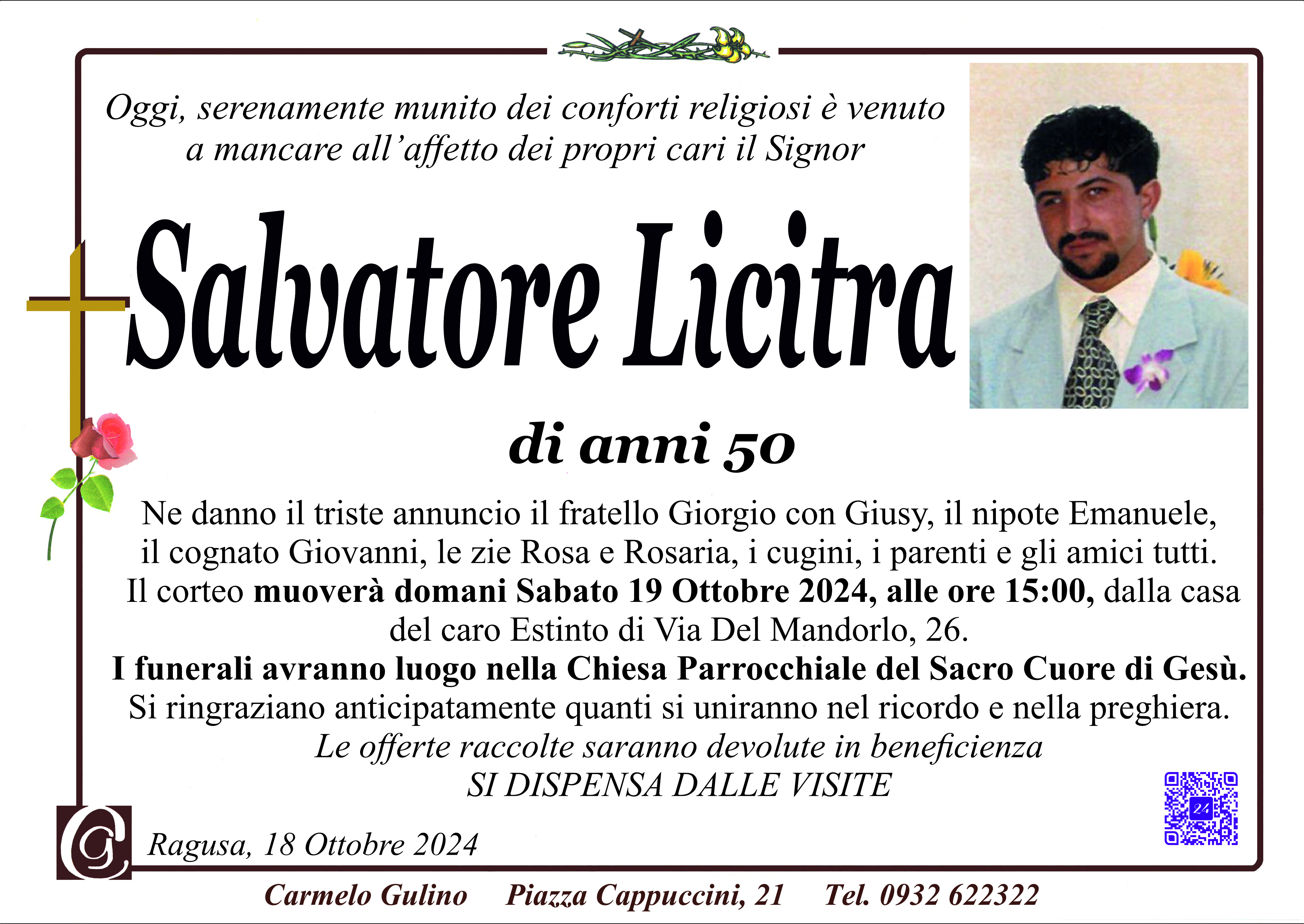 Necrologi: Salvatore Licitra