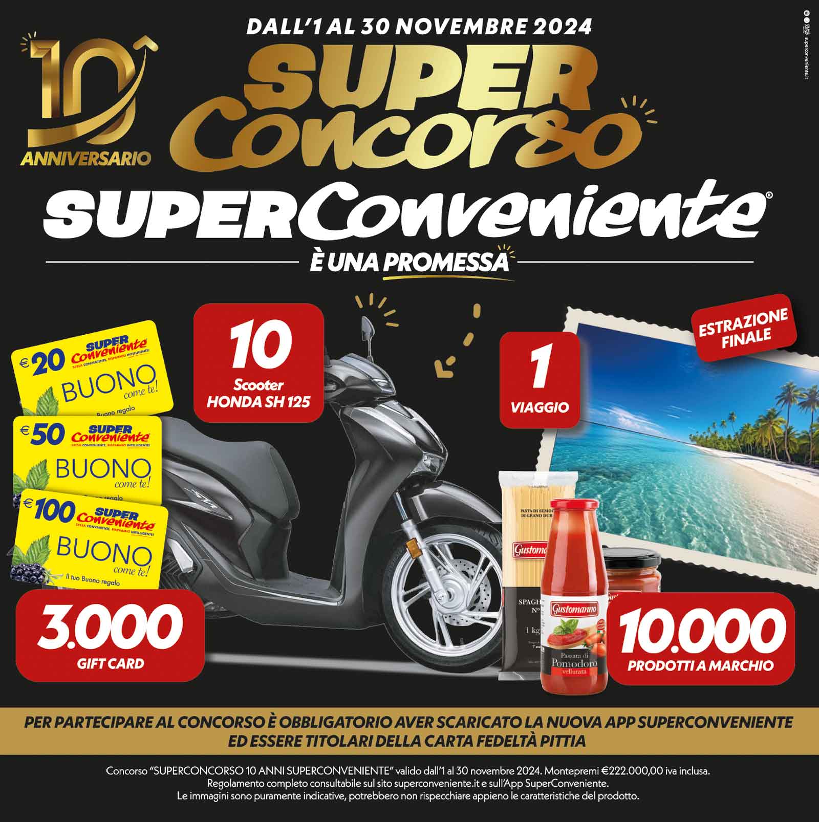 Il Gruppo Arena celebra i 10 anni di SuperConveniente con il lancio del SuperConcorso e una nuova app innovativa