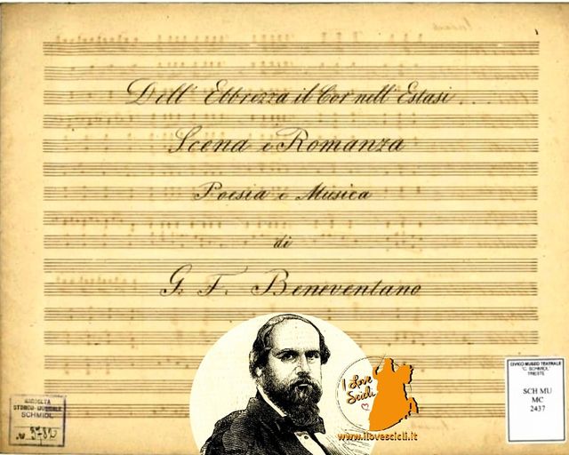 Uno spartito inedito di metà Ottocento del baritono Federico Francesco Giuseppe Beneventano ritrovato a Trieste