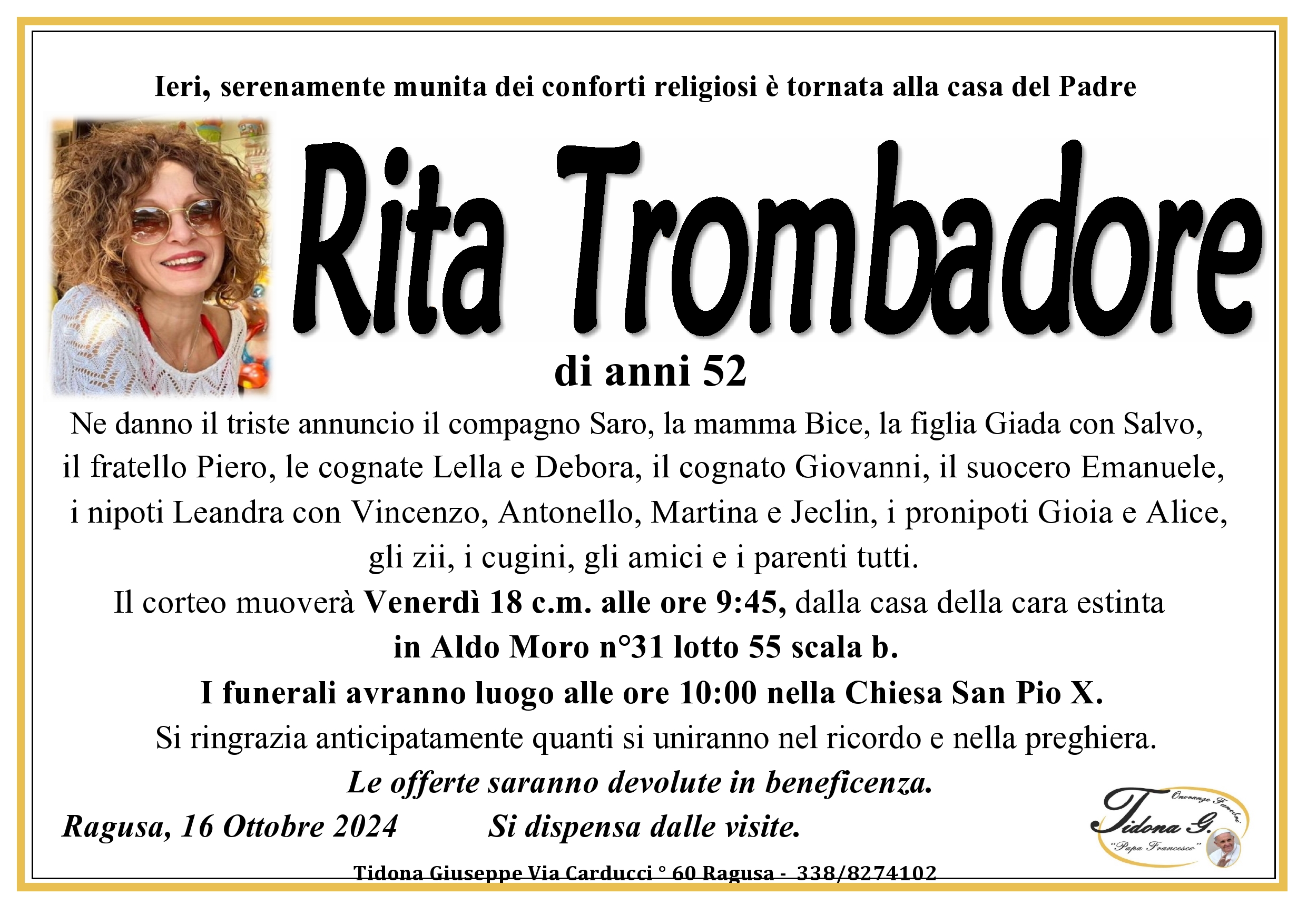 Necrologi: Rita Trombadore