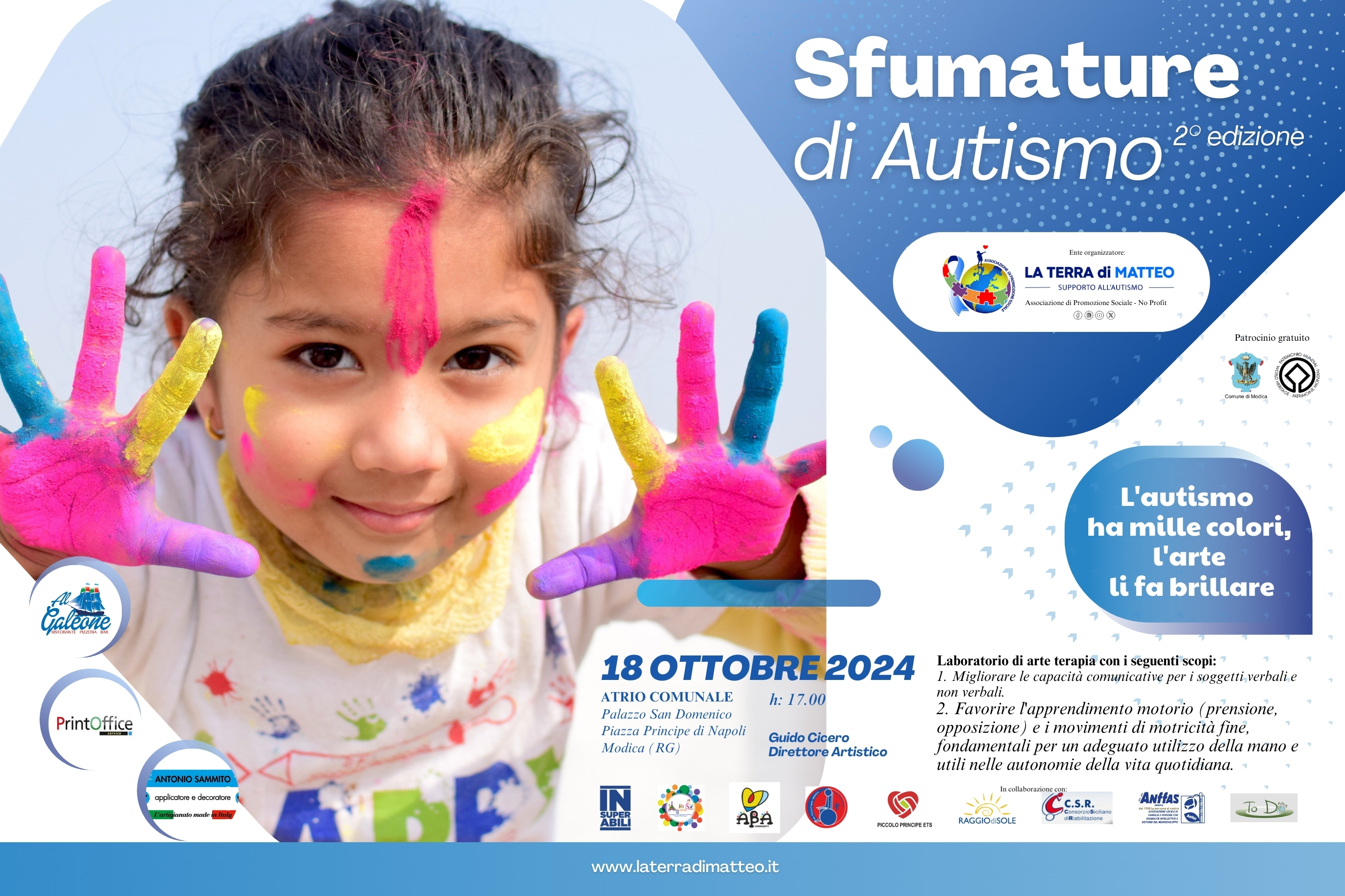 “Sfumature di Autismo”: a Modica l’evento organizzato dall’associazione “La Terra di Matteo”