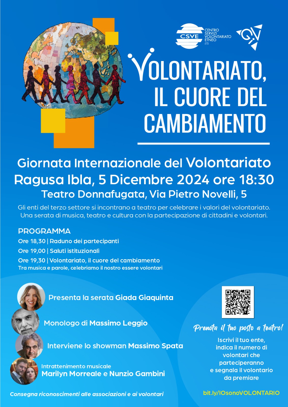 Giornata Internazionale Volontariato. Evento anche a Ragusa