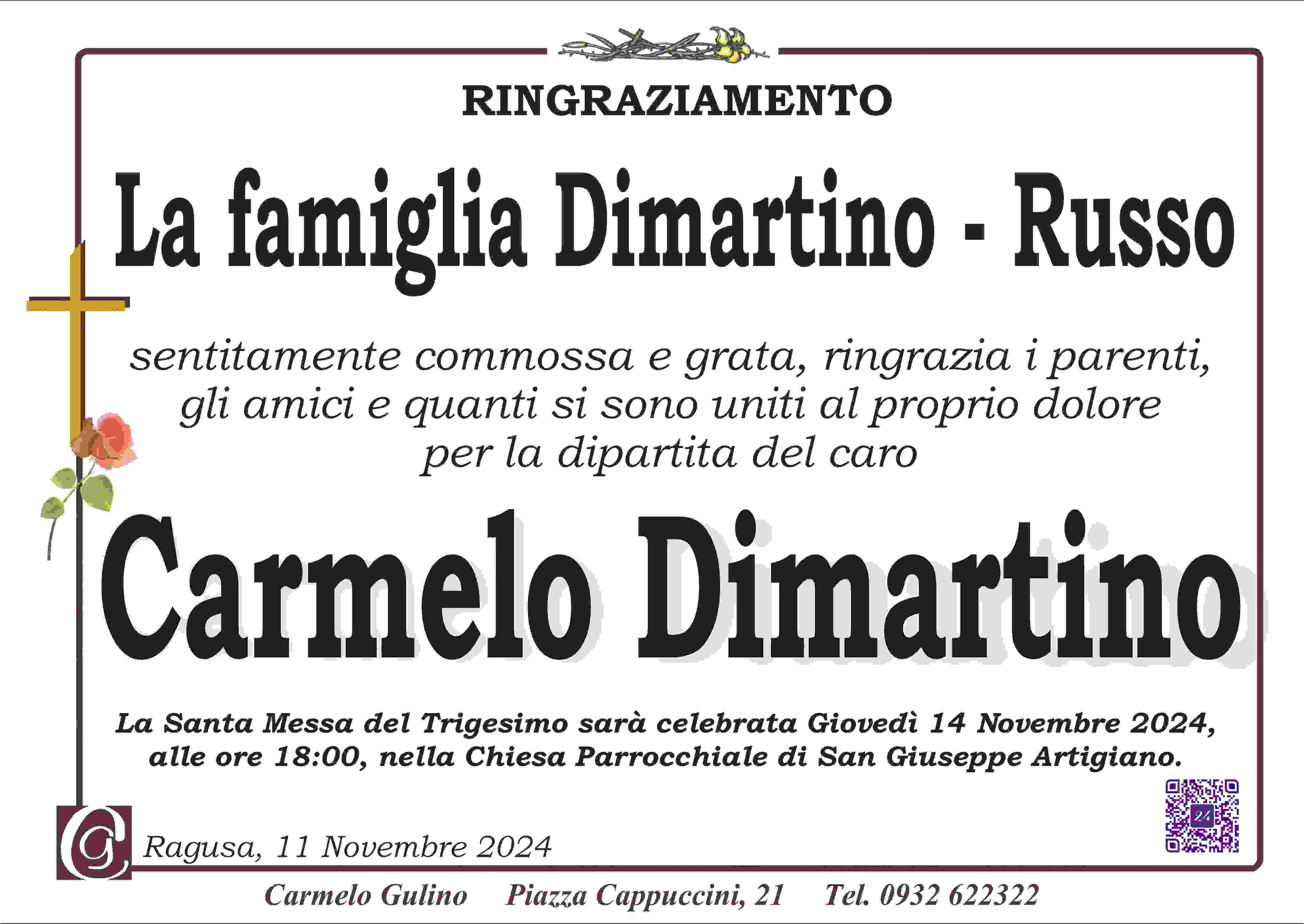 Ringraziamento: famiglia Dimartino-Russo