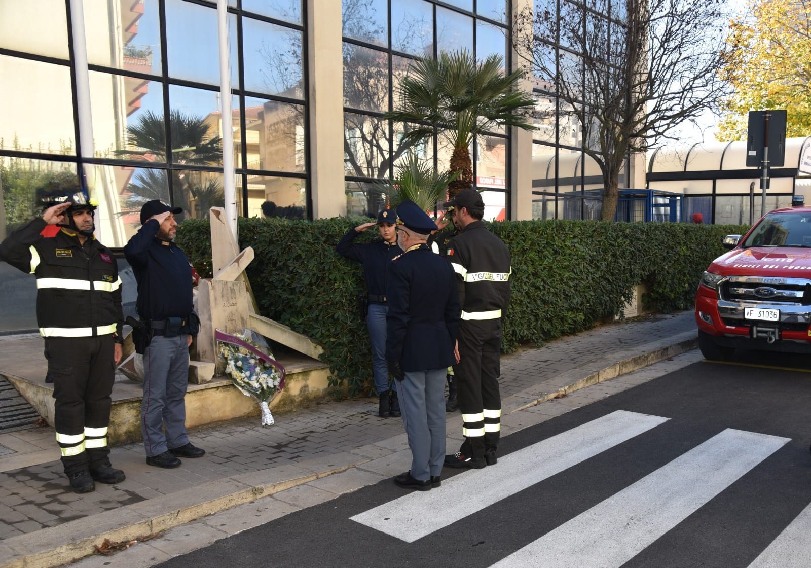 I Vigili del Fuoco di Ragusa rendono omaggio all’agente Amar Kudin, scomparso a Roma a soli 32 anni