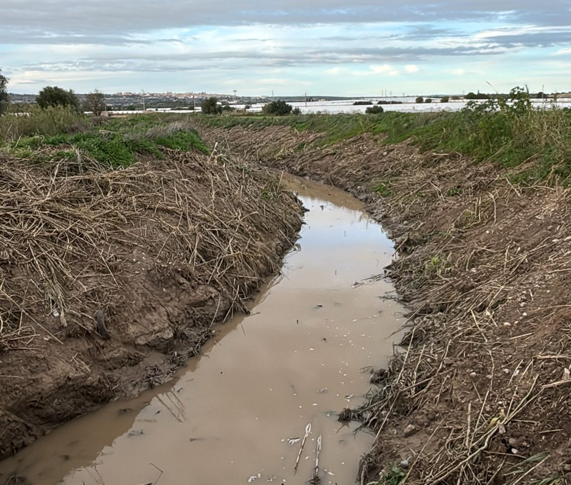 Ispica: importanti lavori di manutenzione e pulizia del torrente Favara