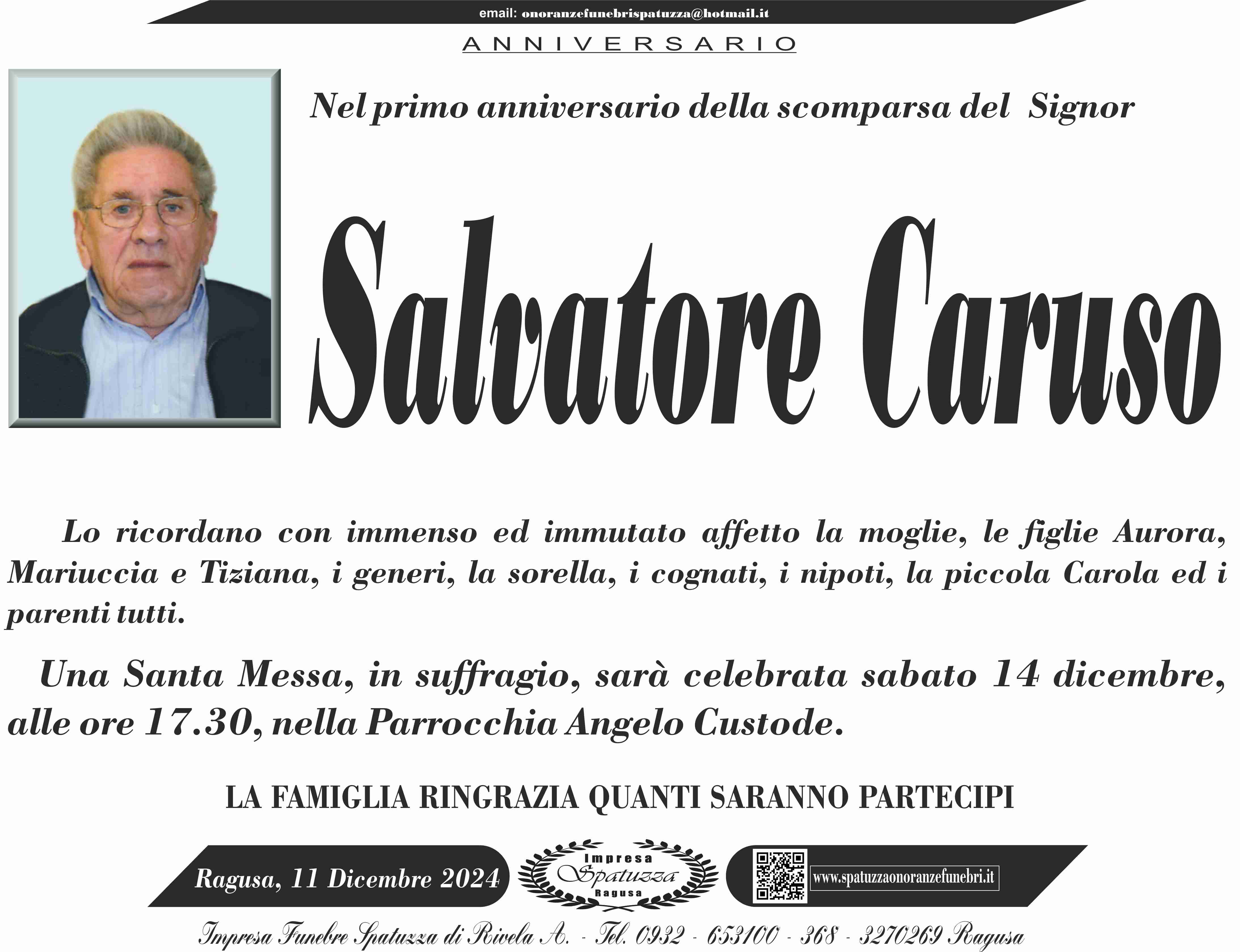 Anniversario: Salvatore Caruso
