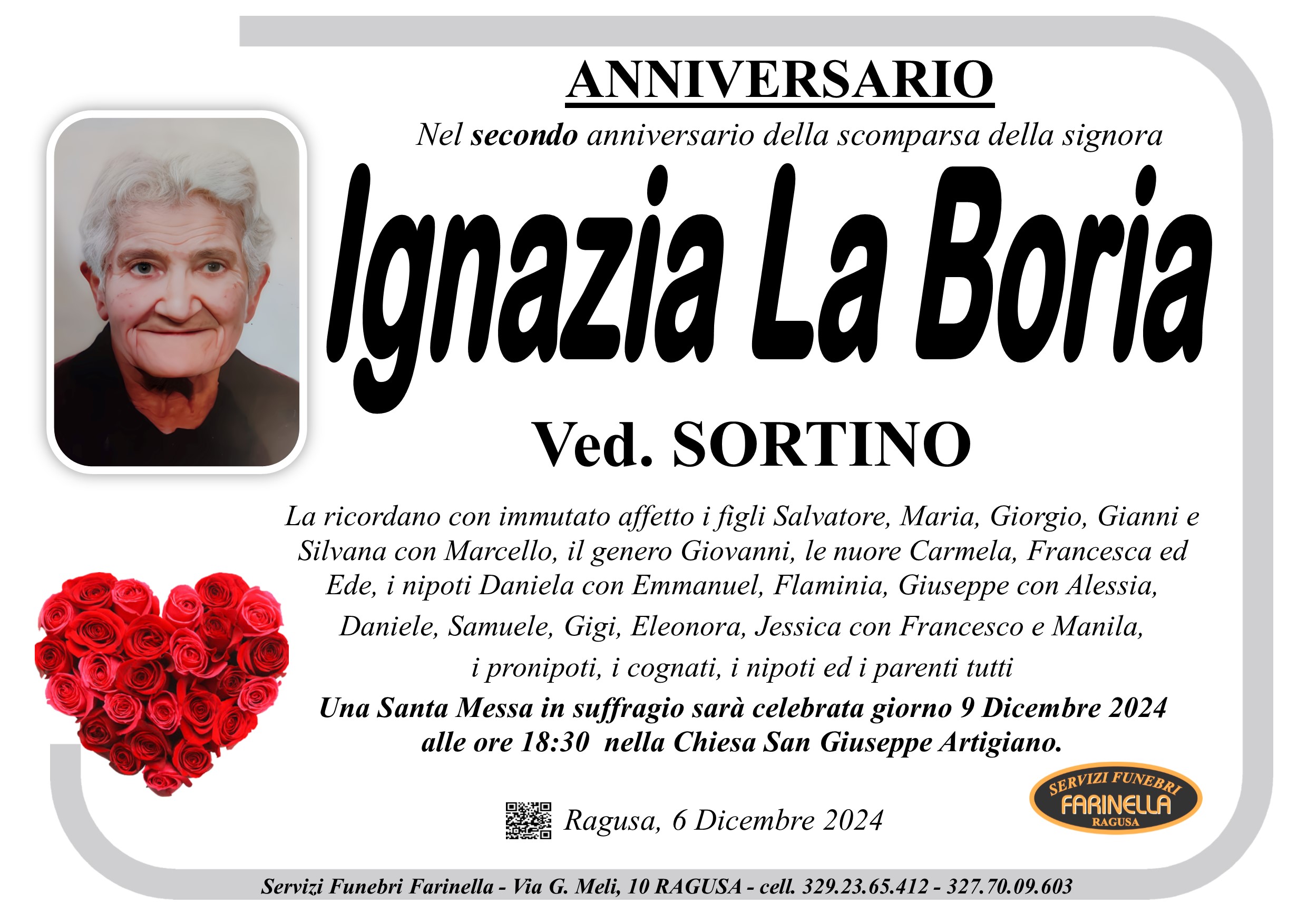 Anniversario: Ignazia La Boria