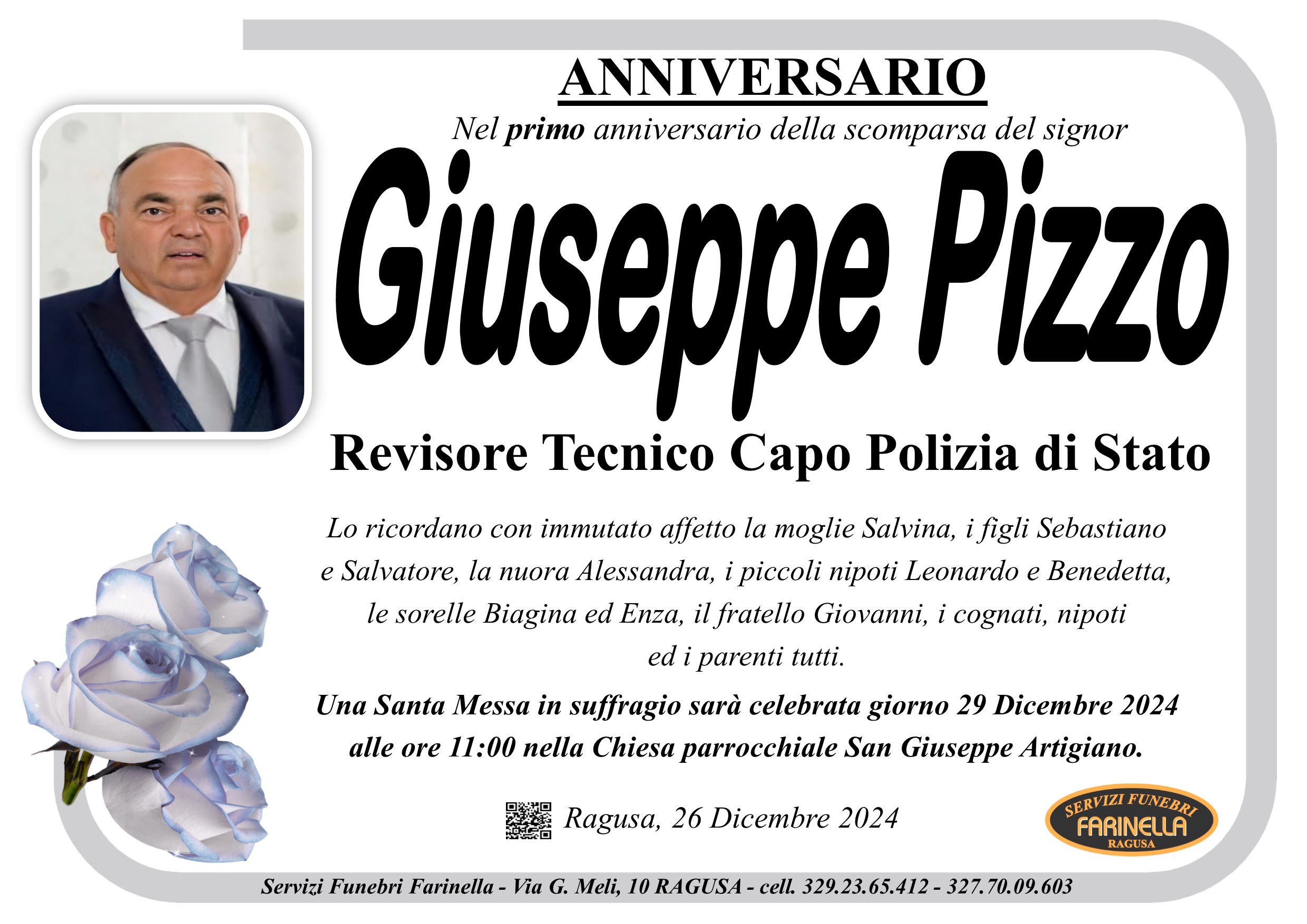 Anniversario: Giuseppe Pizzo