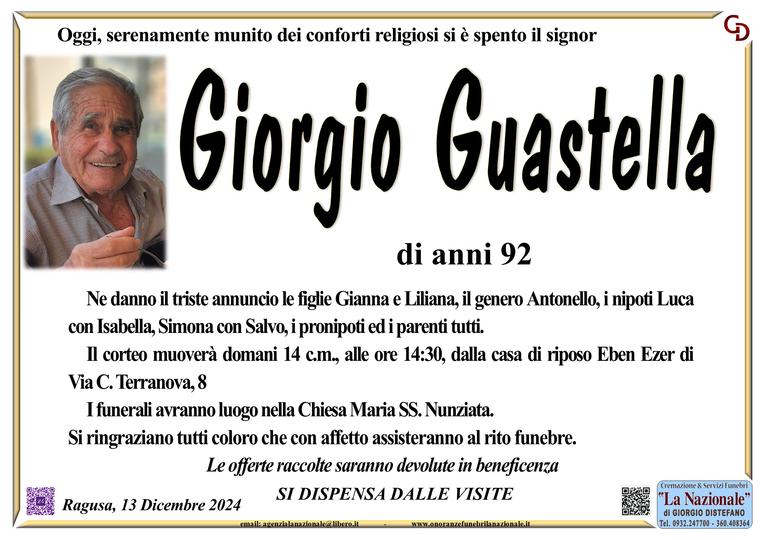 Necrologi: Giorgio Guastella