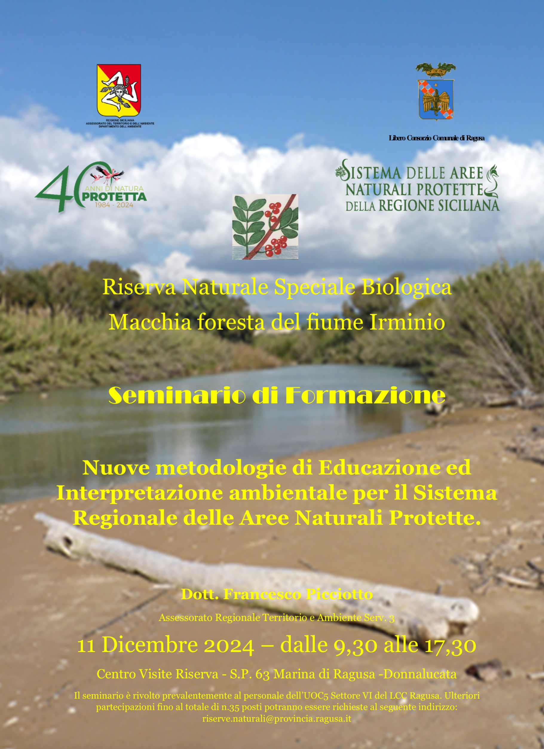 Tutela delle aree naturali protette, l’11 dicembre un corso di educazione ambientale