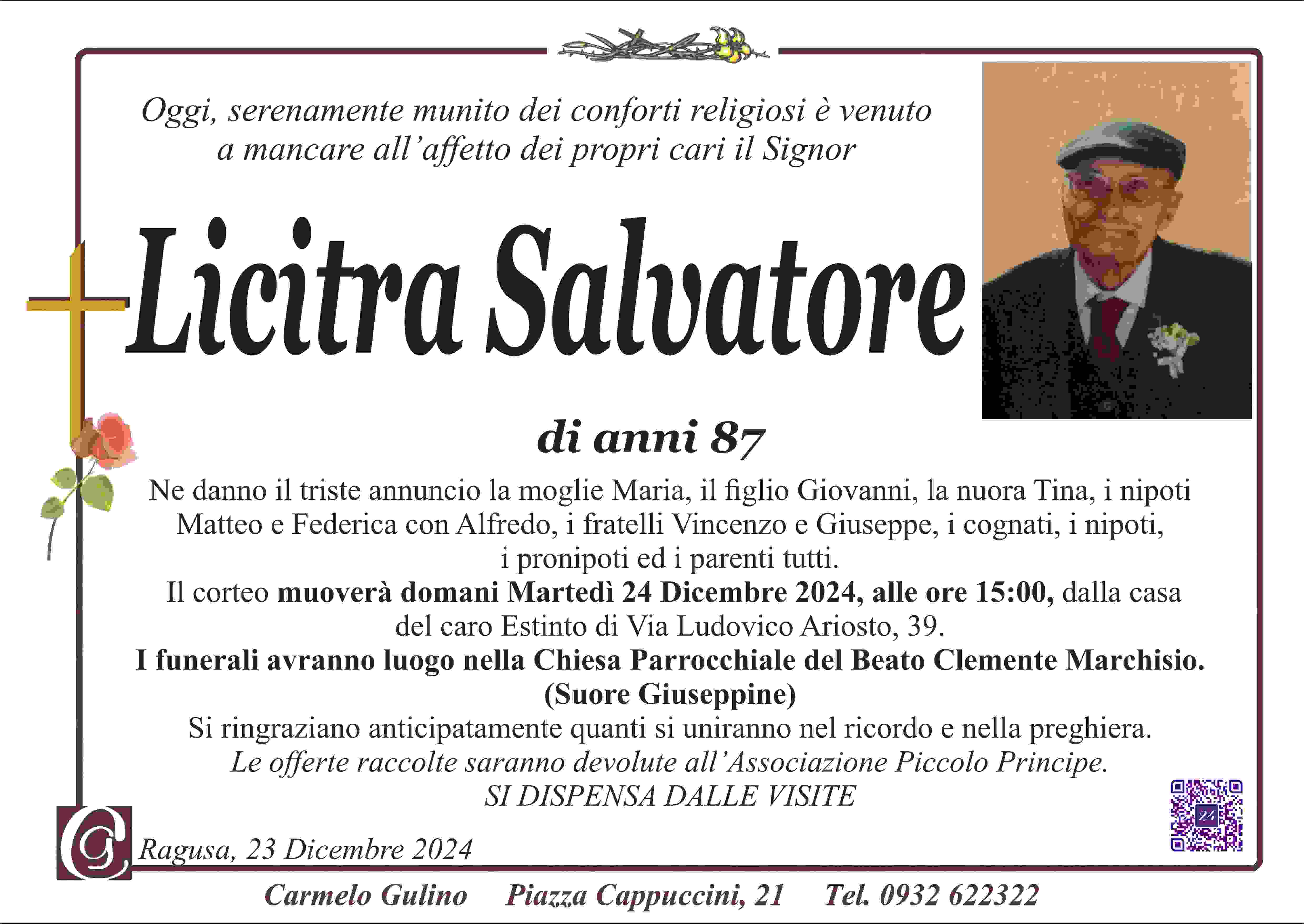 Necrologi: Salvatore Licitra