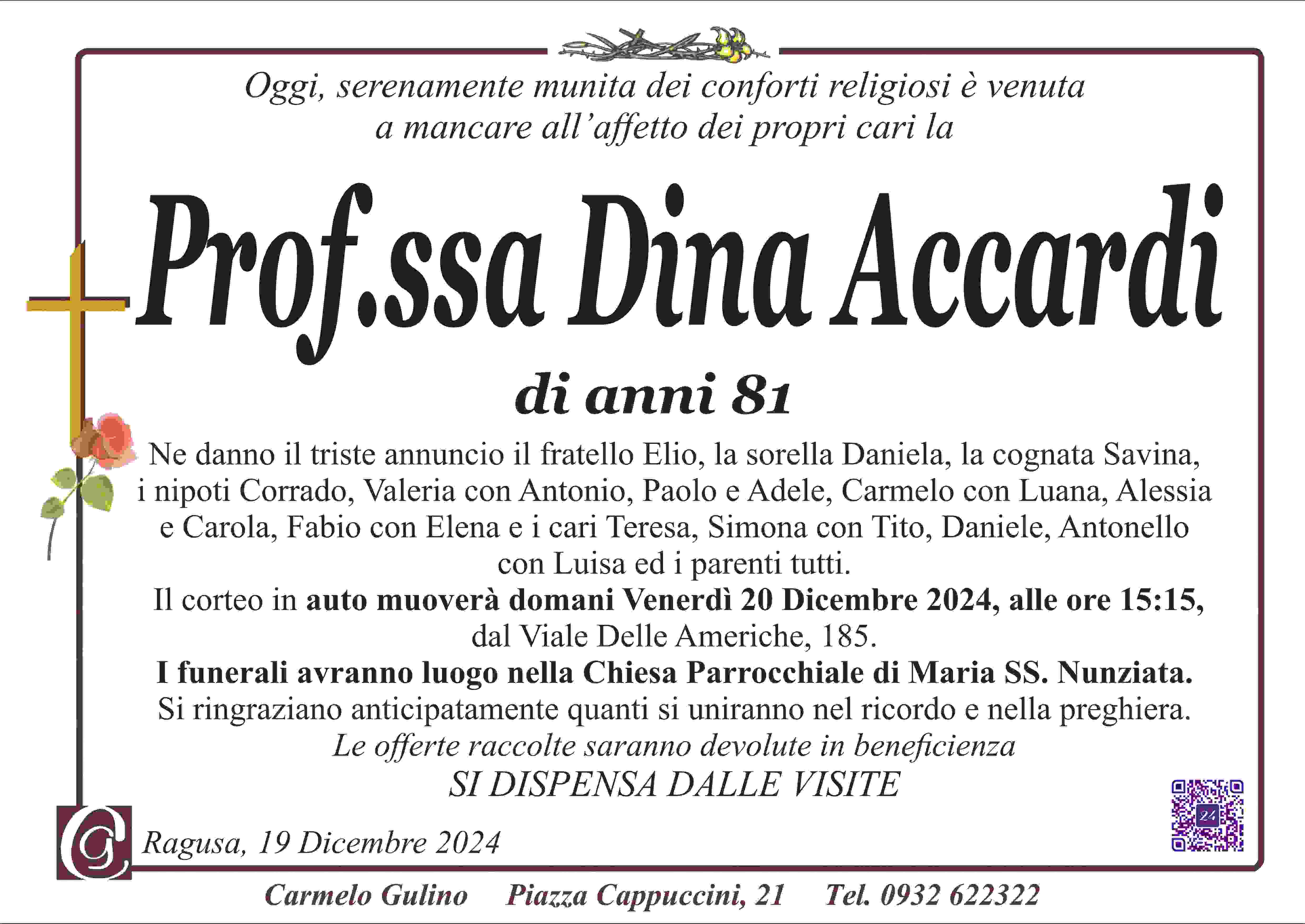 Necrologi: Dina Accardi