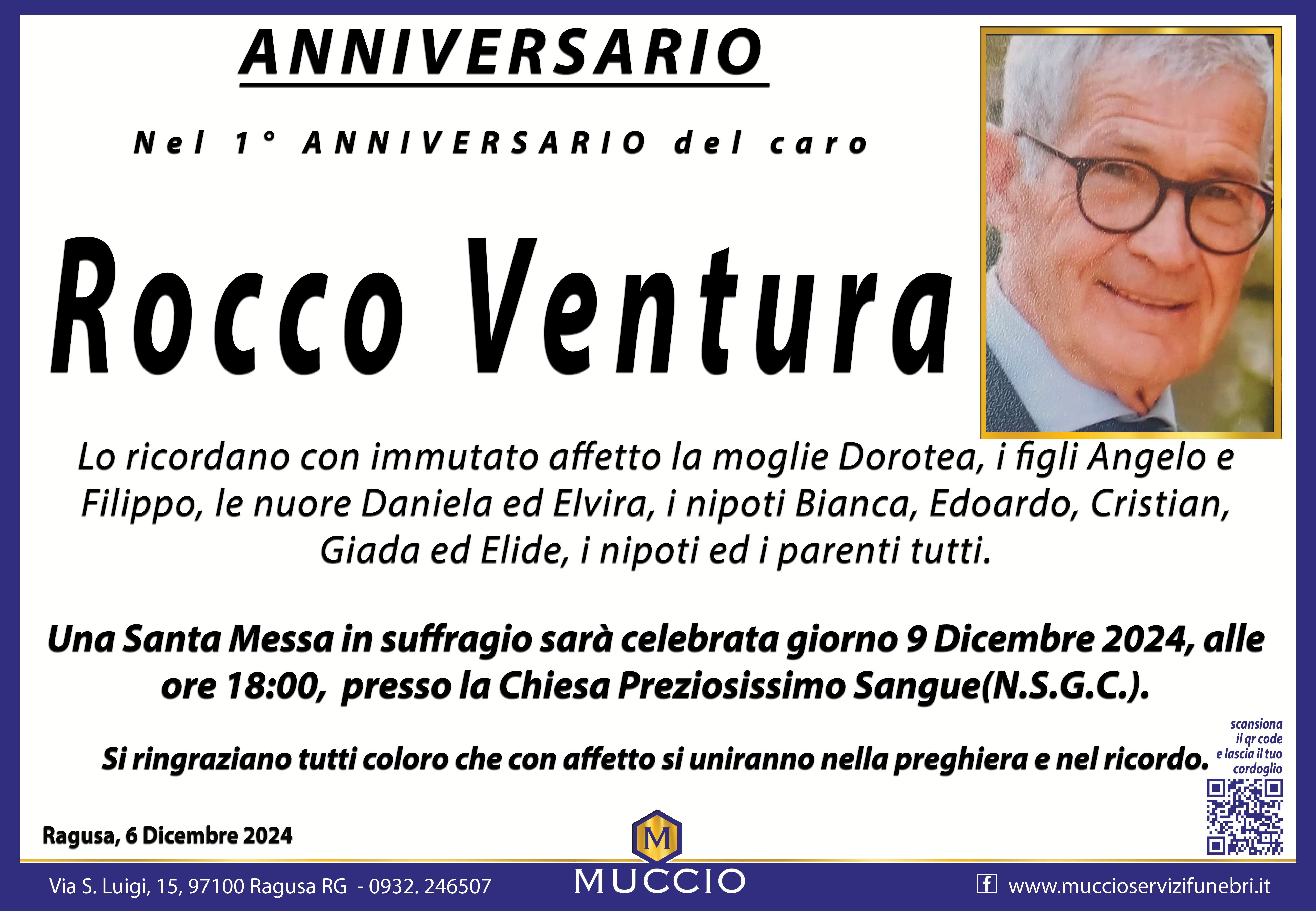 Anniversario: Rocco Ventura