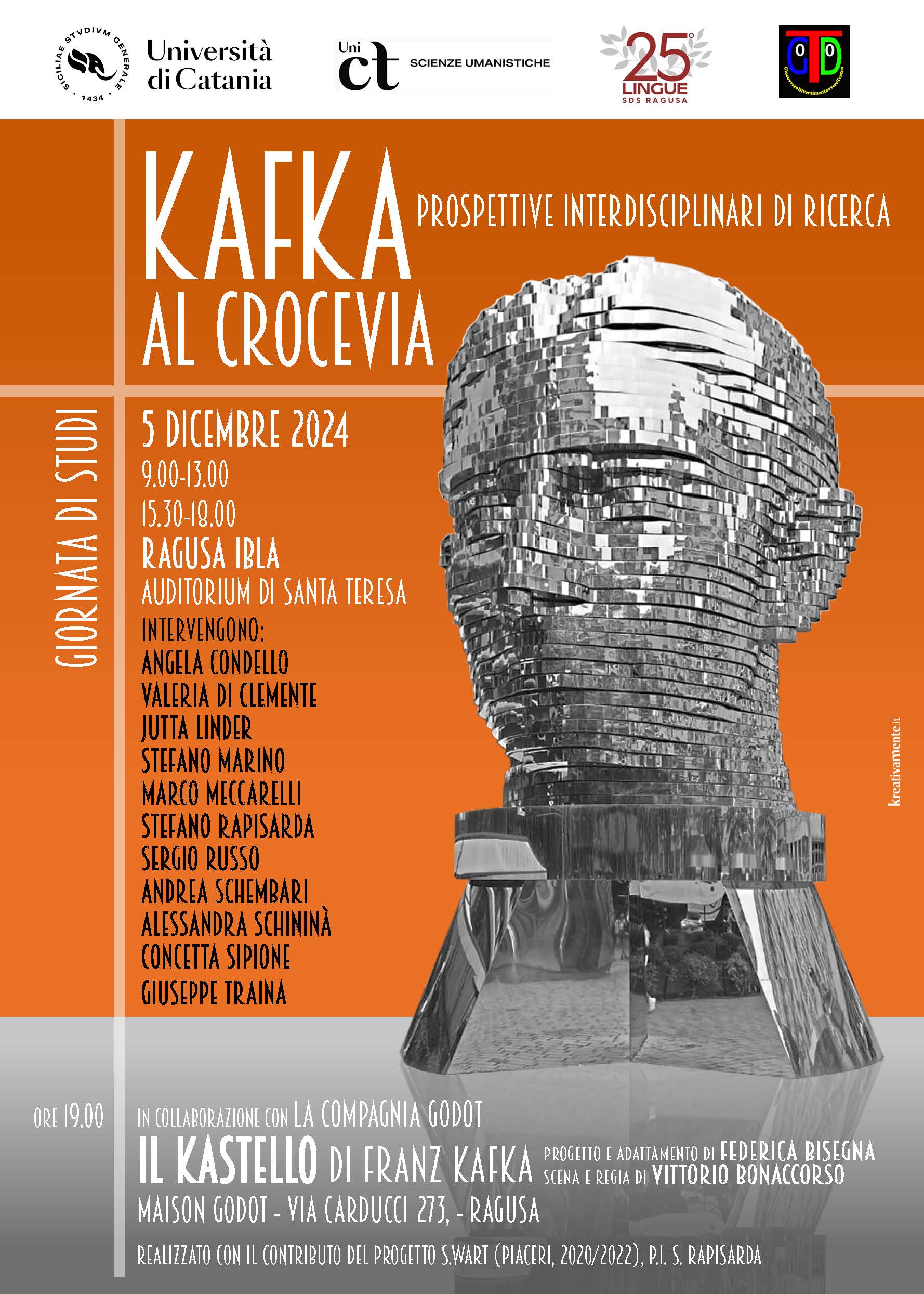 Centenario di Franz Kafka: giornata di studi e celebrazioni a Ragusa