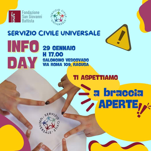 A Ragusa un incontro informativo sul servizio civile universale