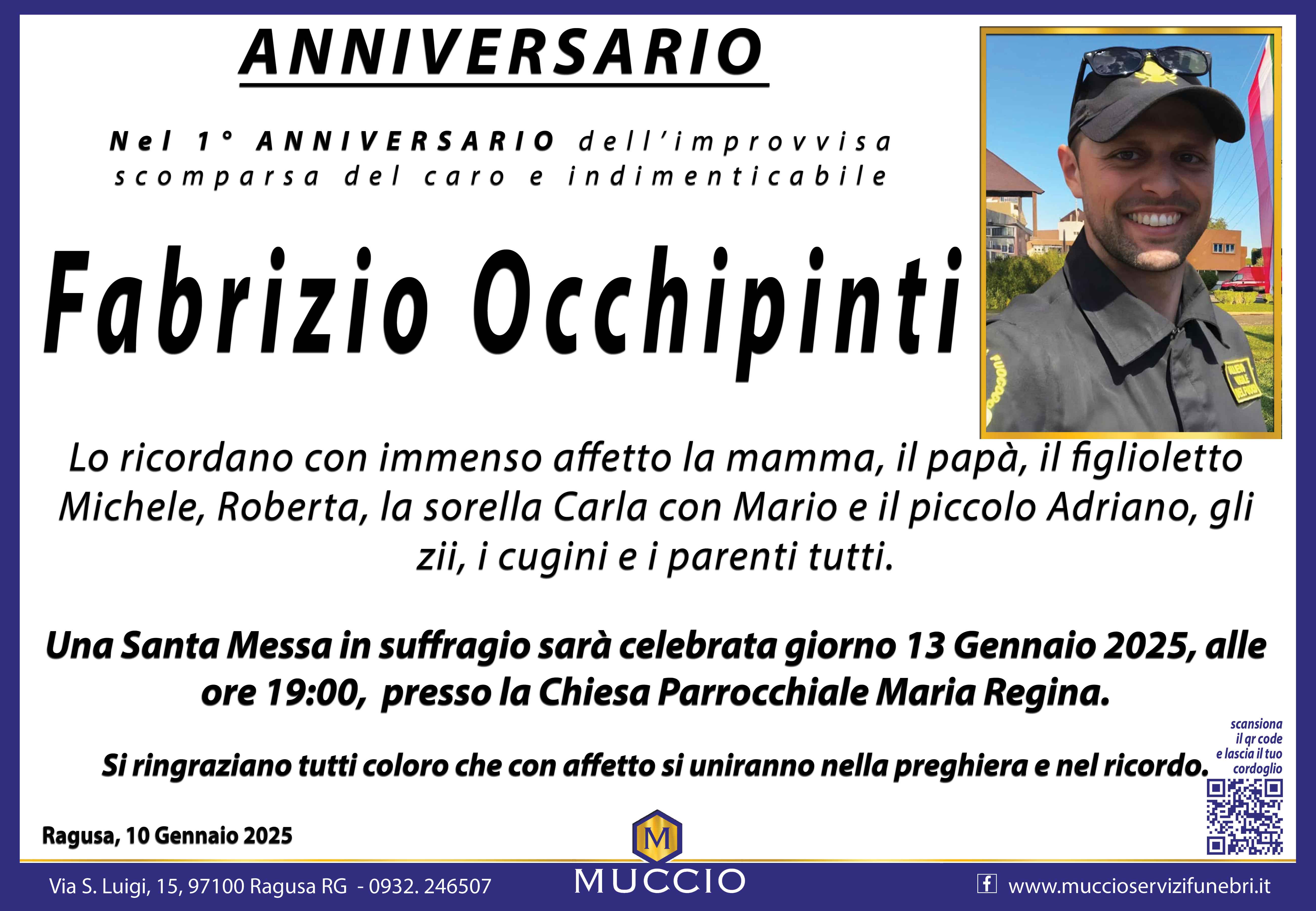 Anniversario: Fabrizio Occhipinti