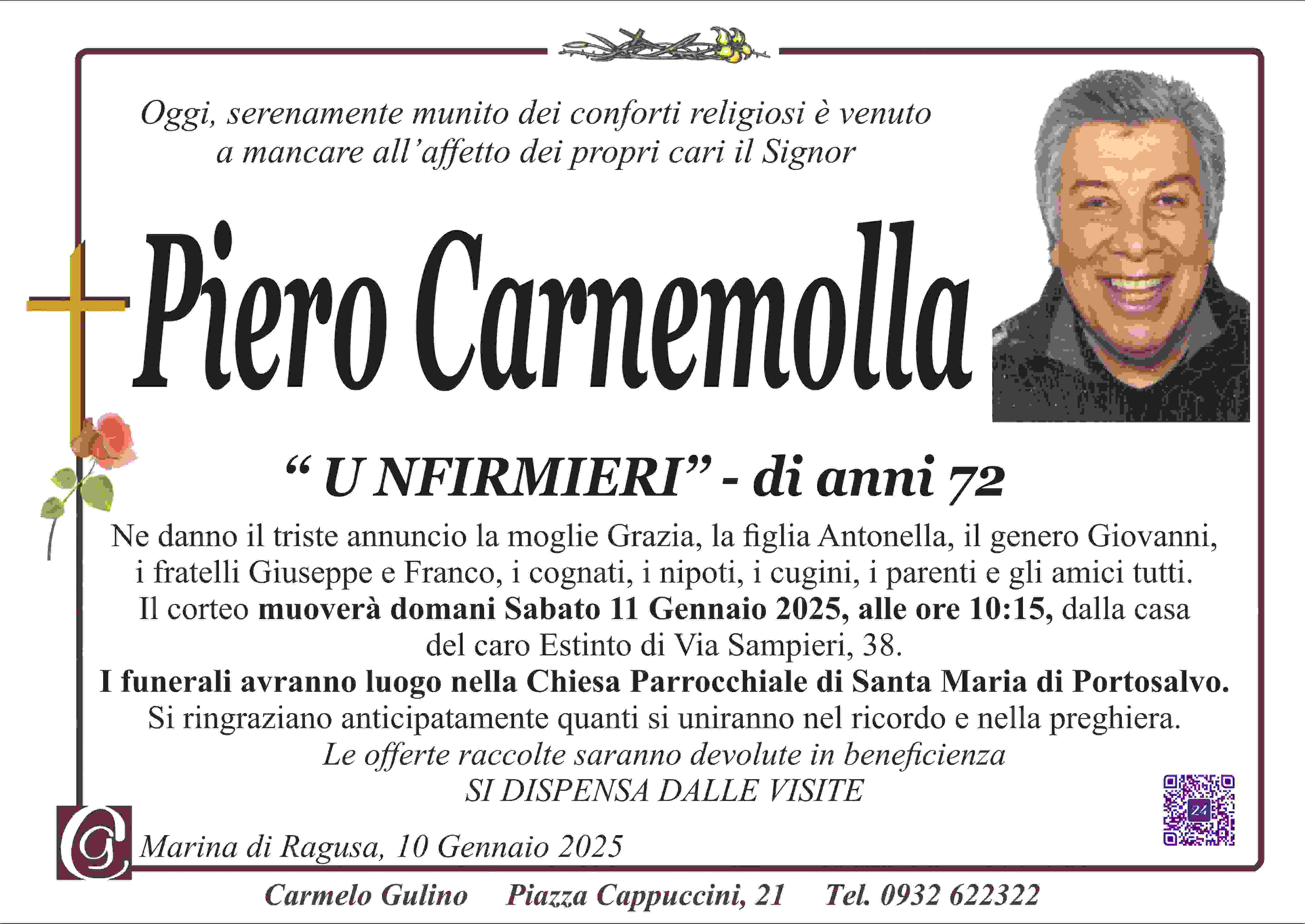 Necrologi: Pietro Carnemolla