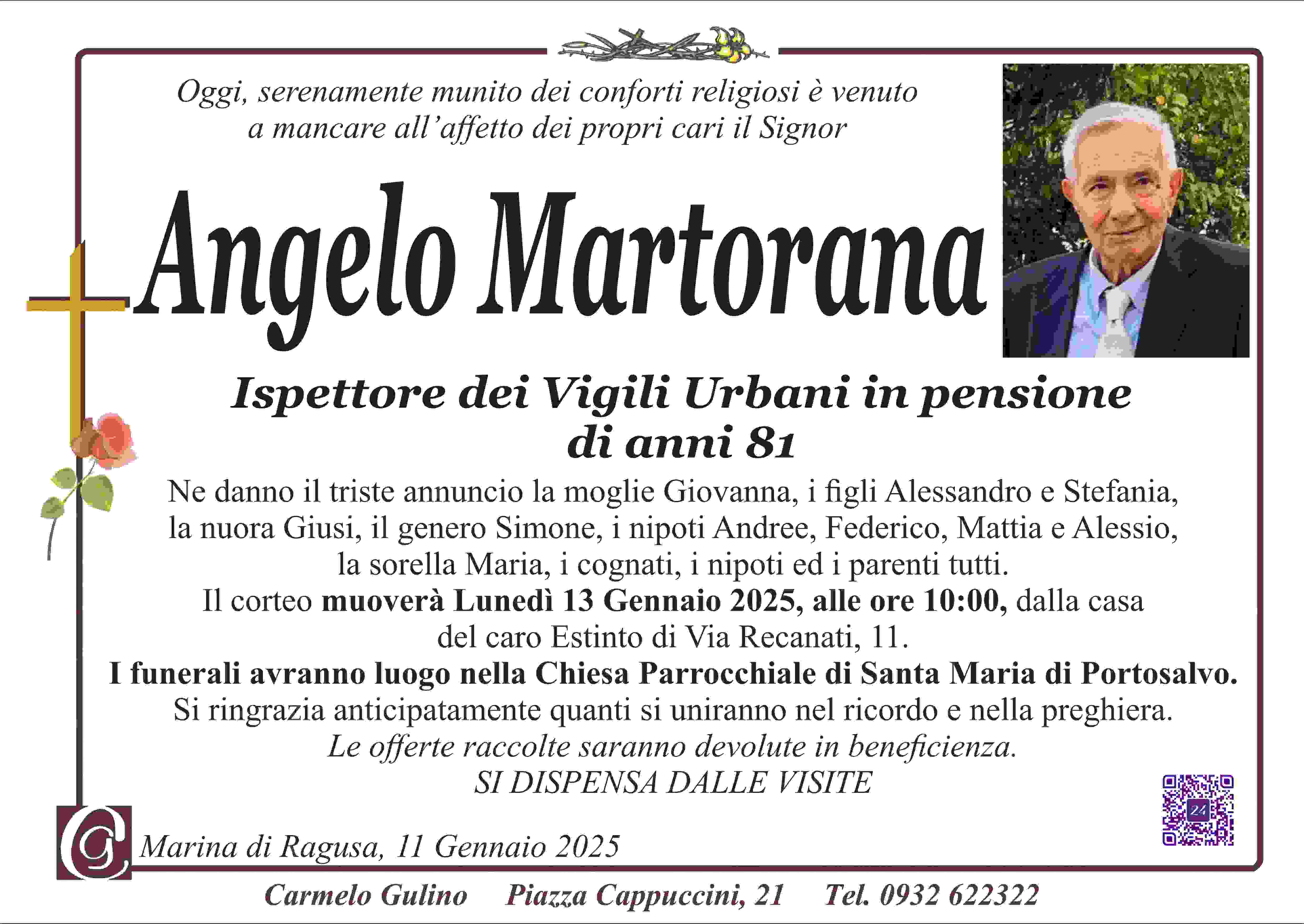 Necrologi: Angelo Martorana