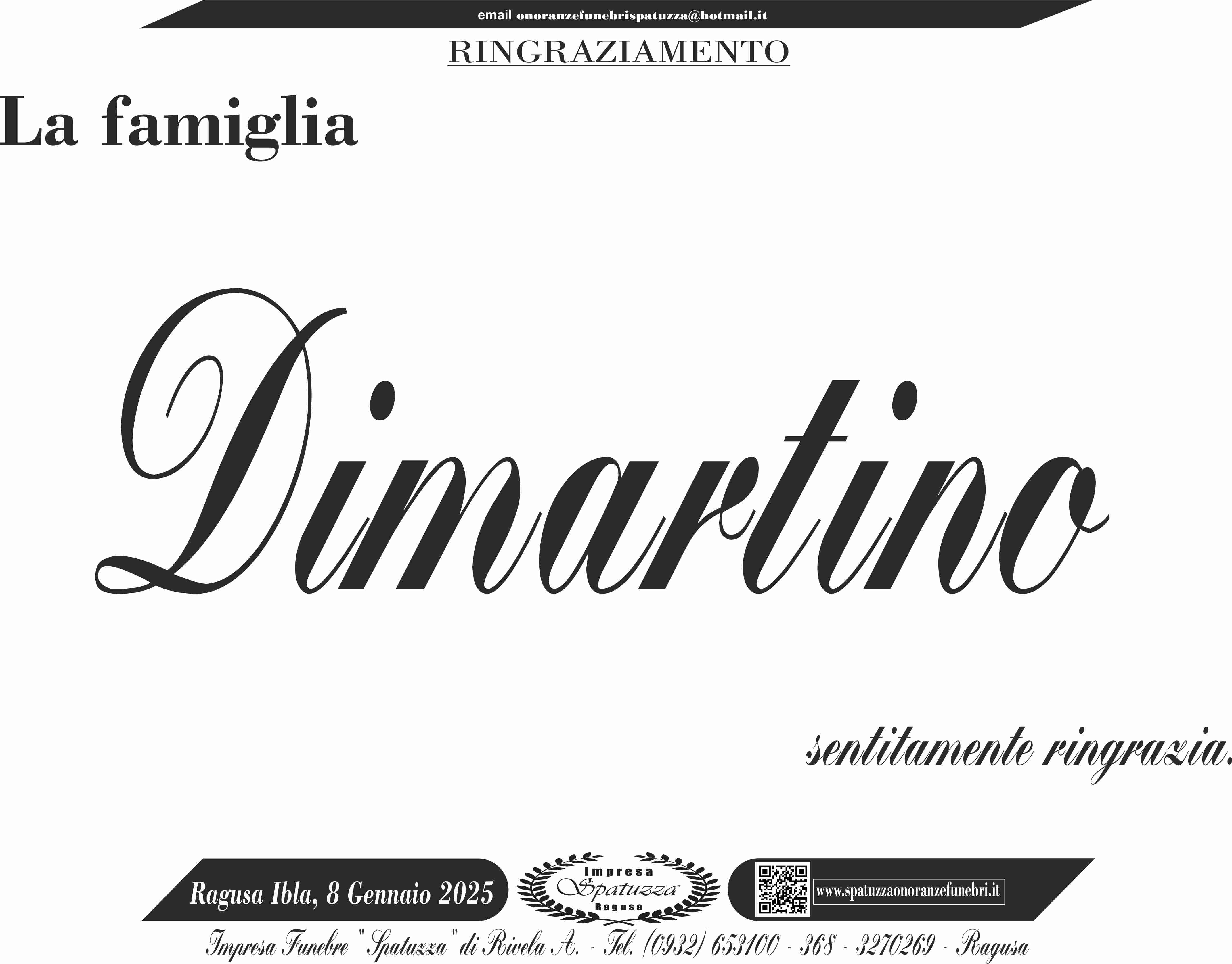 Ringraziamento: famiglia Dimartino