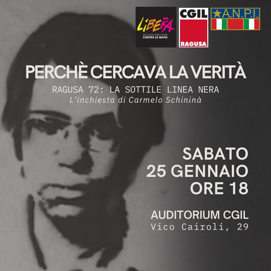 Sono passati 52 anni dall’omicidio di Giovanni Spampinato: continuare a cercare la verità. Un evento a Ragusa